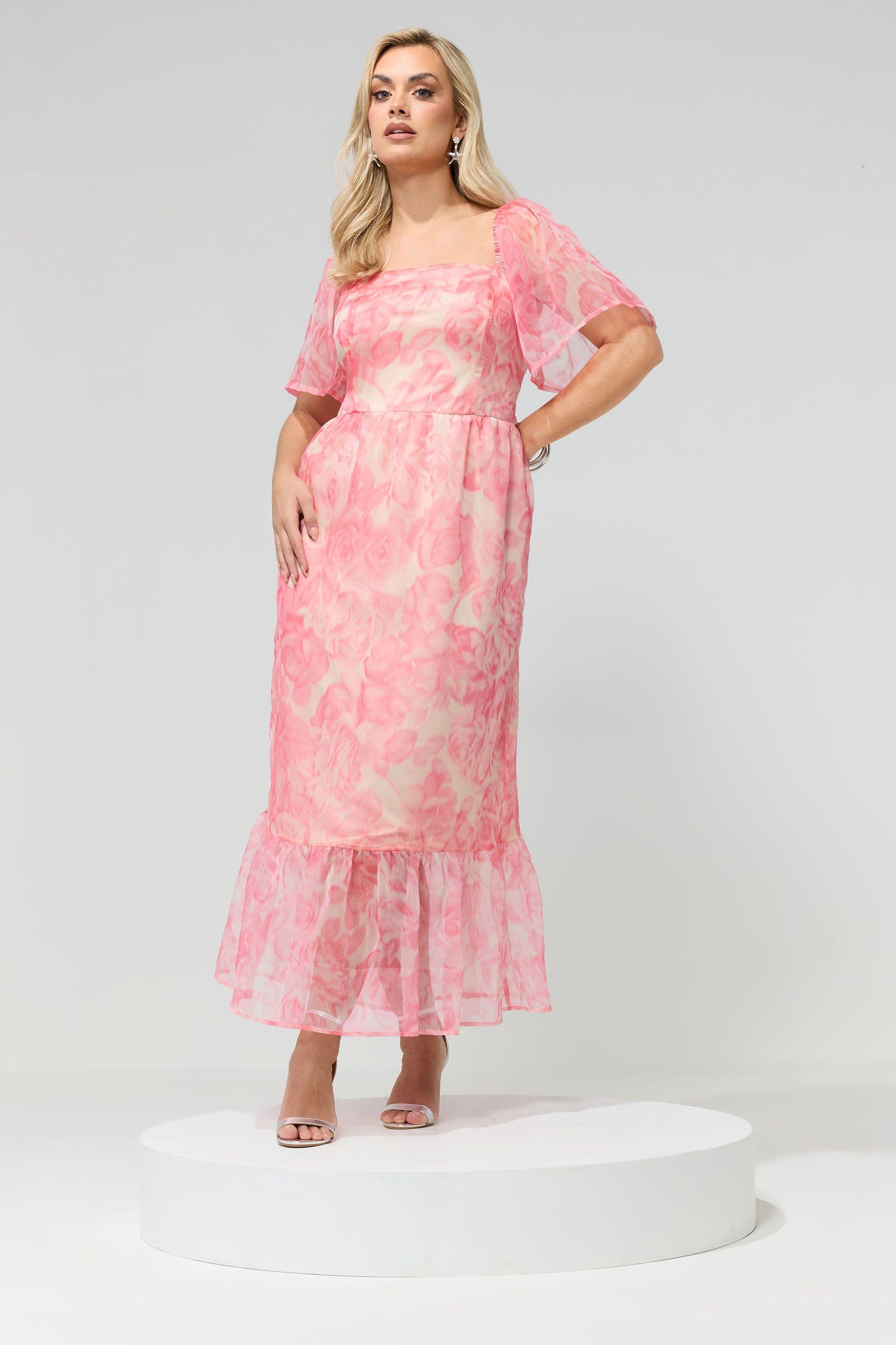 Floral Organza Dress by YOURS