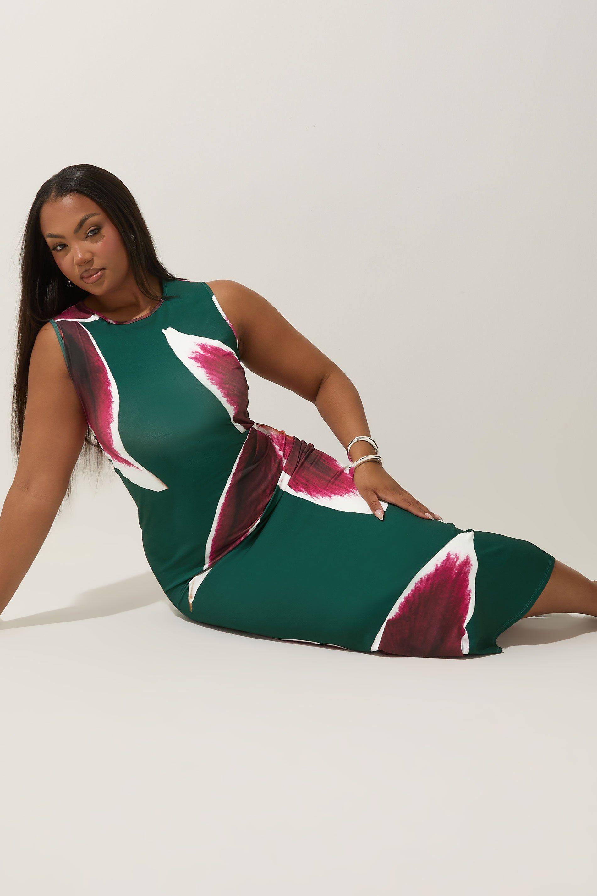 Floral Print Maxi Dress by YOURS