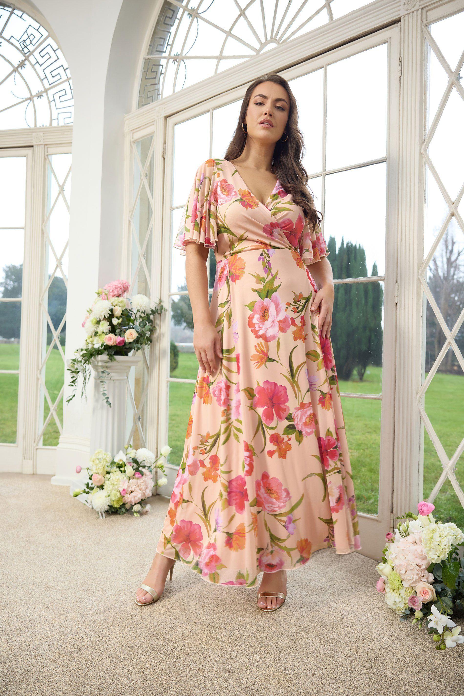 Floral Wrap Dress by YOURS