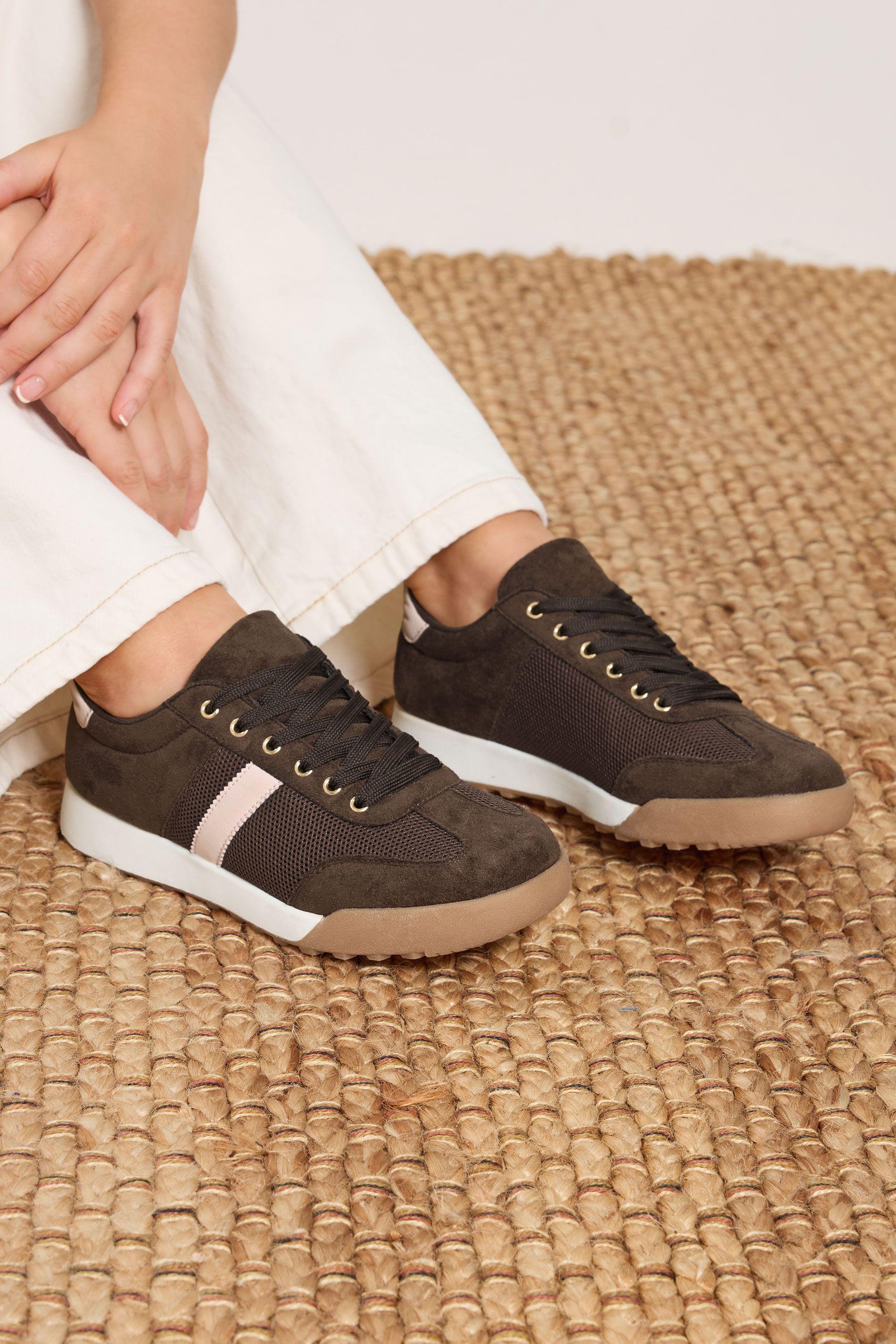 Gum Sole Trainers In Extra Wide EEE Fit by YOURS