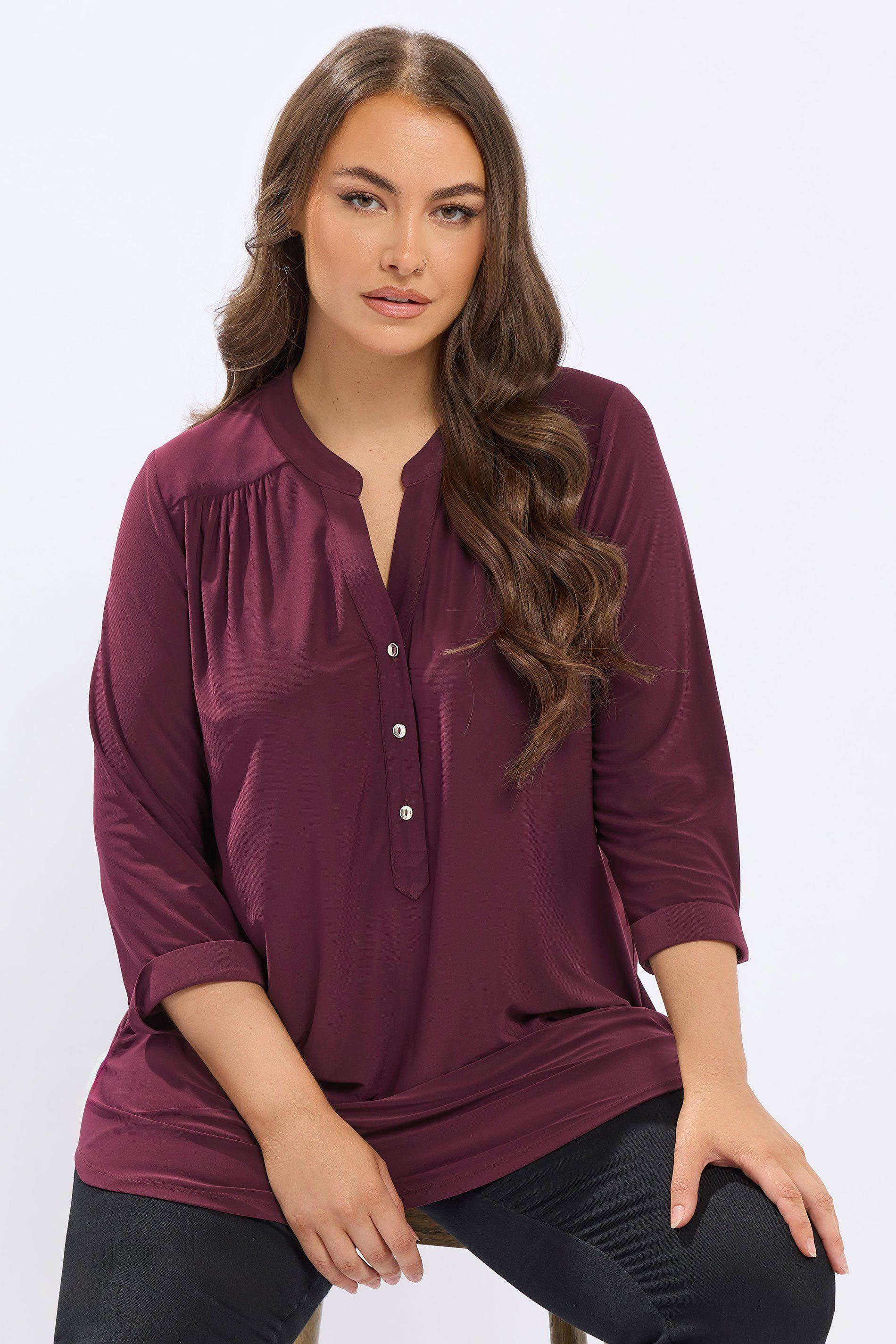 Half Placket Shirt by YOURS