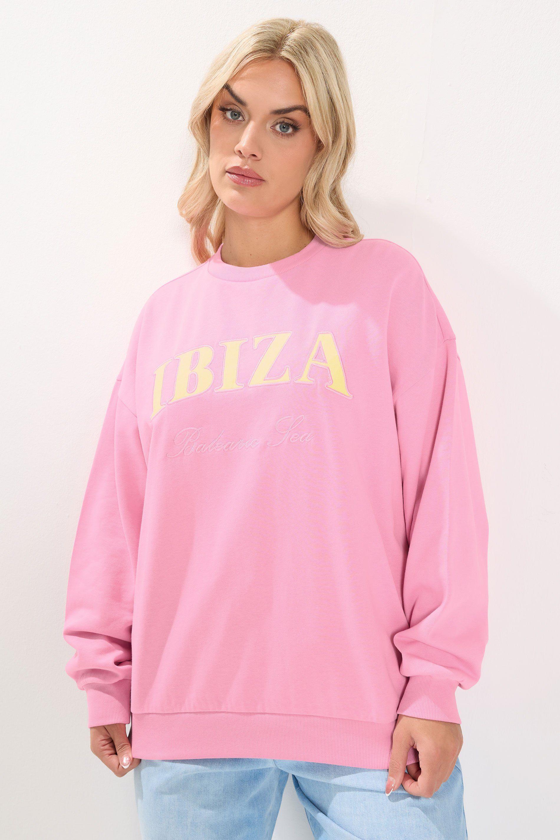 'Ibiza' Slogan Sweatshirt by YOURS