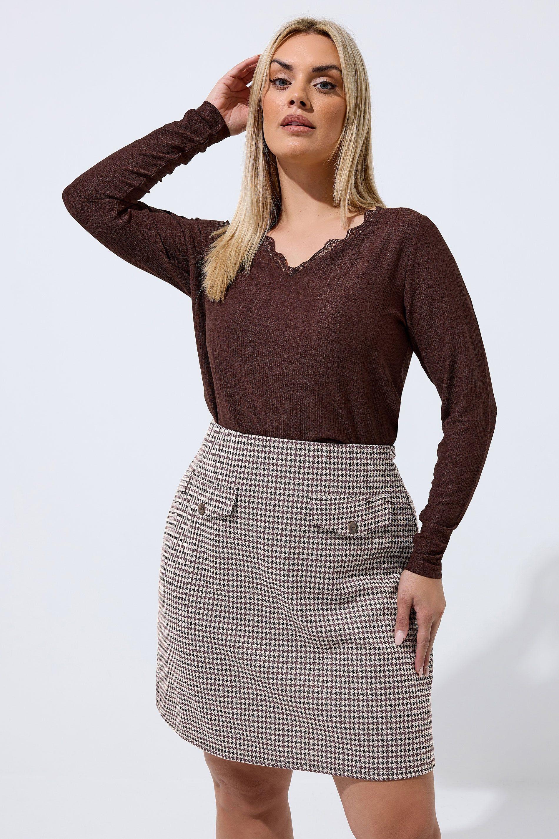 Jacquard Mini Skirt by YOURS