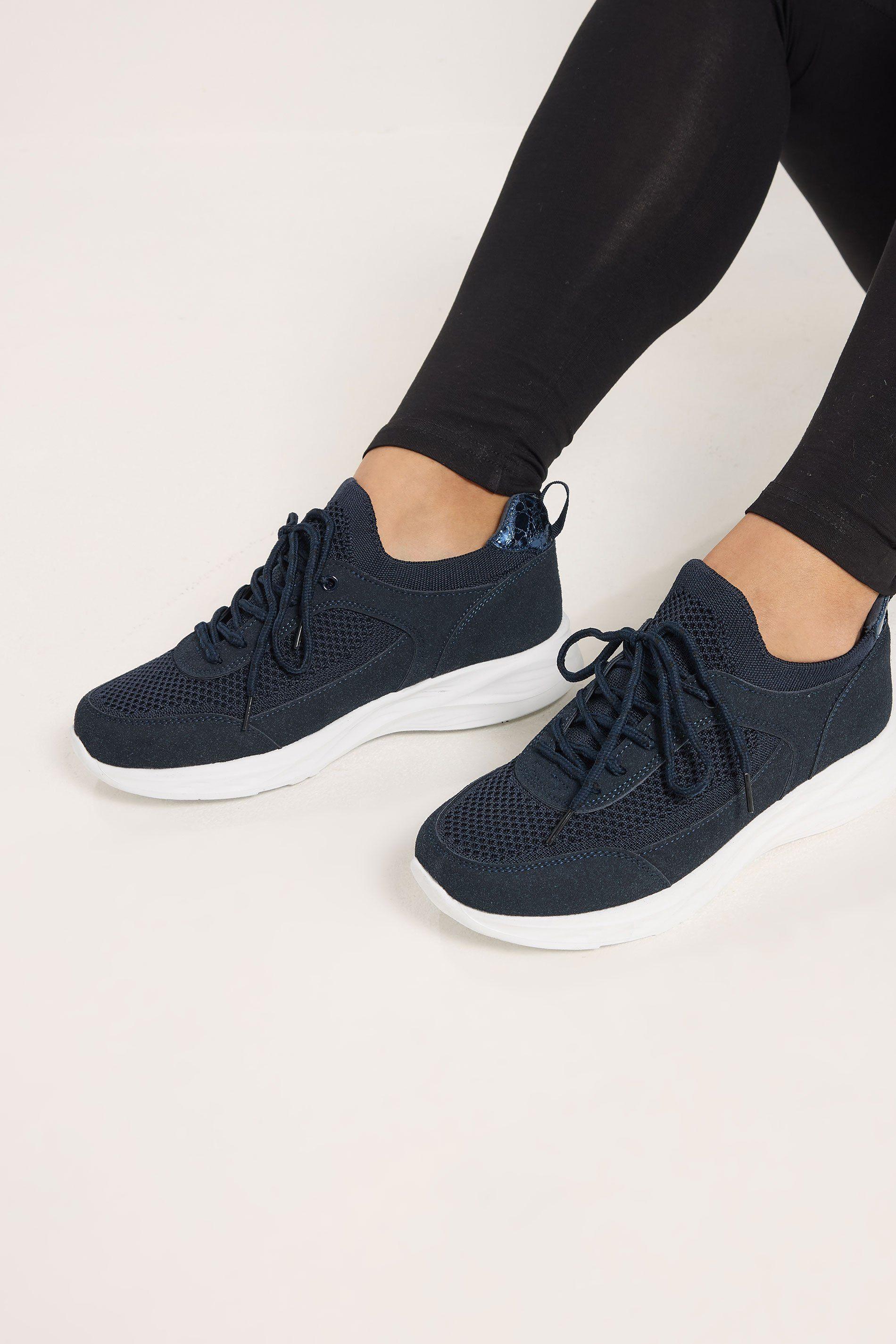 Knitted Trainers In Wide E Fit & Extra Wide EEE Fit by YOURS Knitted Trainers In Wide E Fit & Extra Wide EEE Fit by YOURS