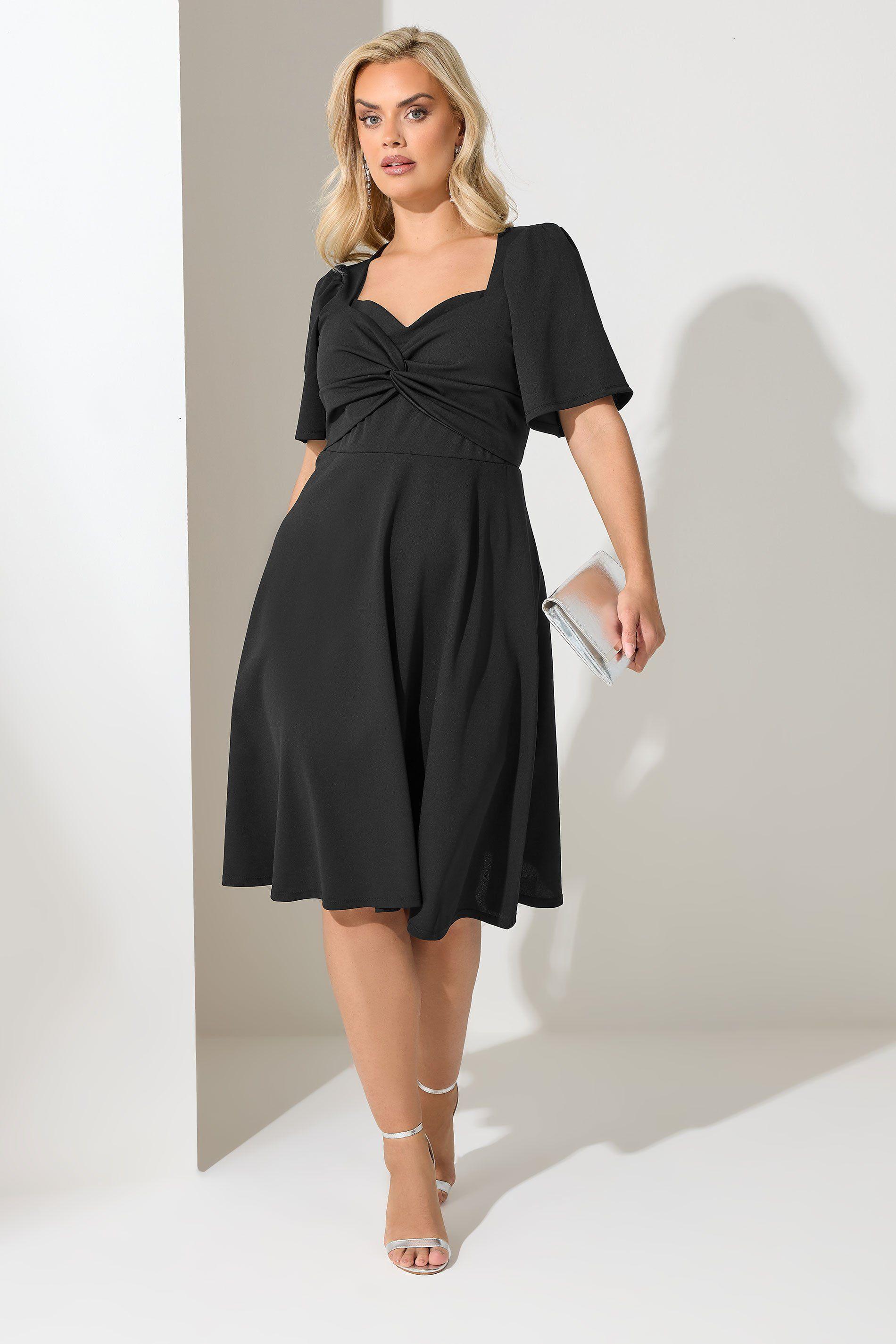 Knot Detail Skater Dress by YOURS