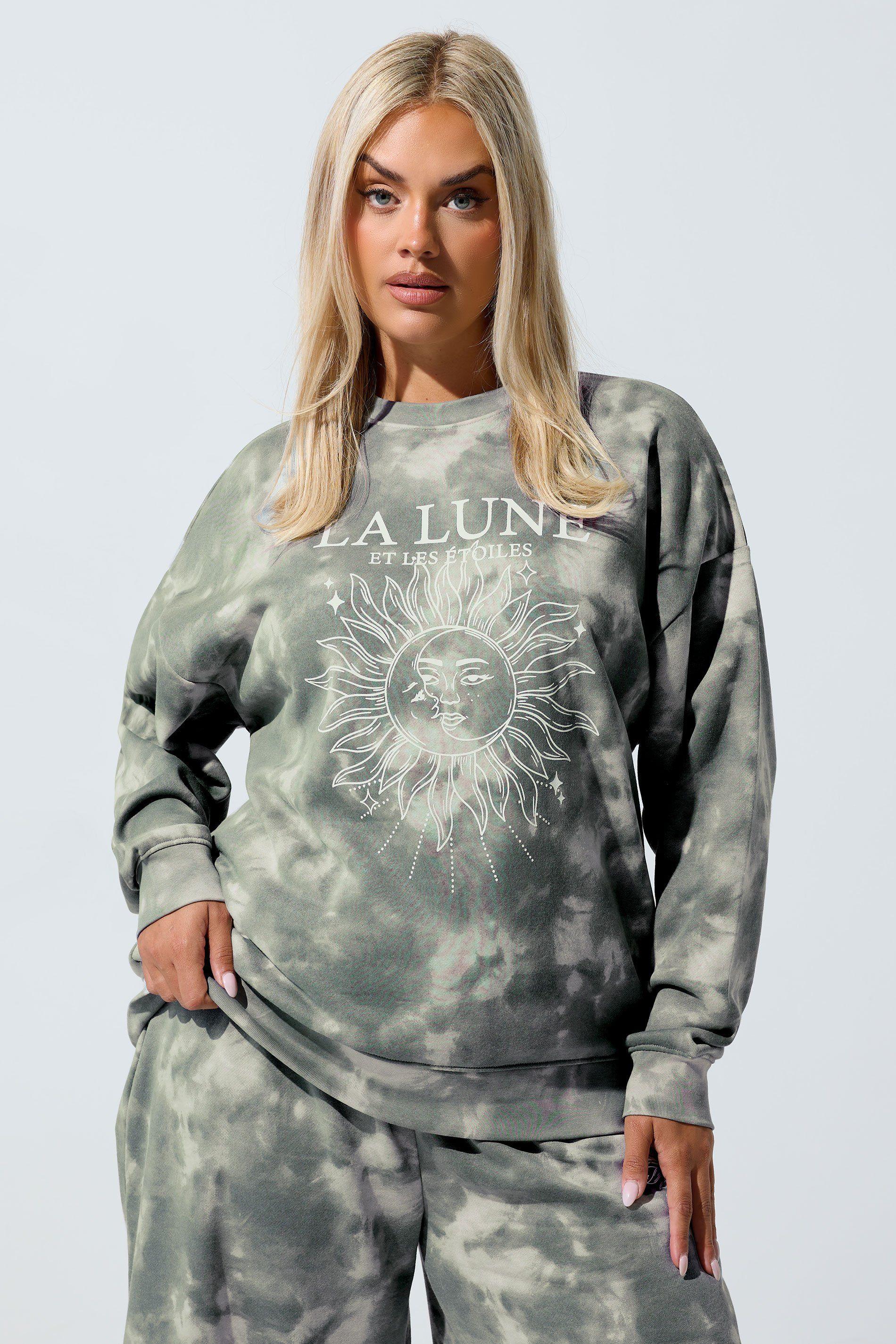 'La Lune' Tie Dye Sweatshirt by YOURS