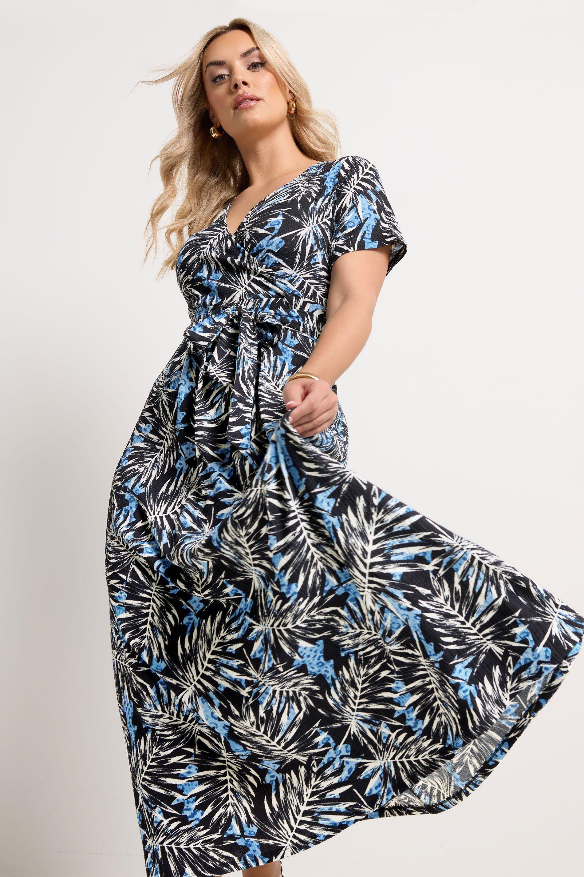 Leaf Maxi Wrap Dress by YOURS