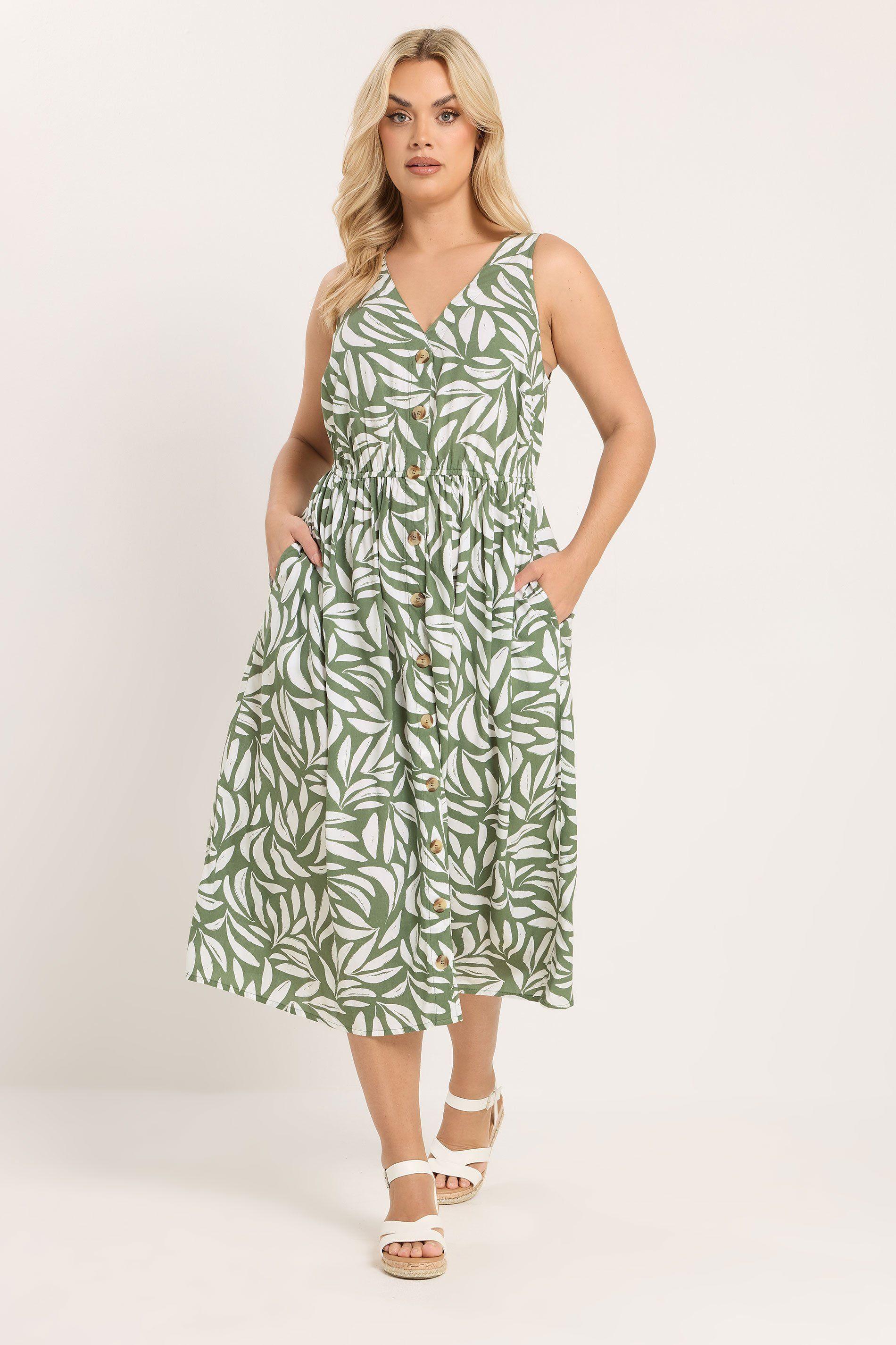 Leaf Print Sundress by YOURS