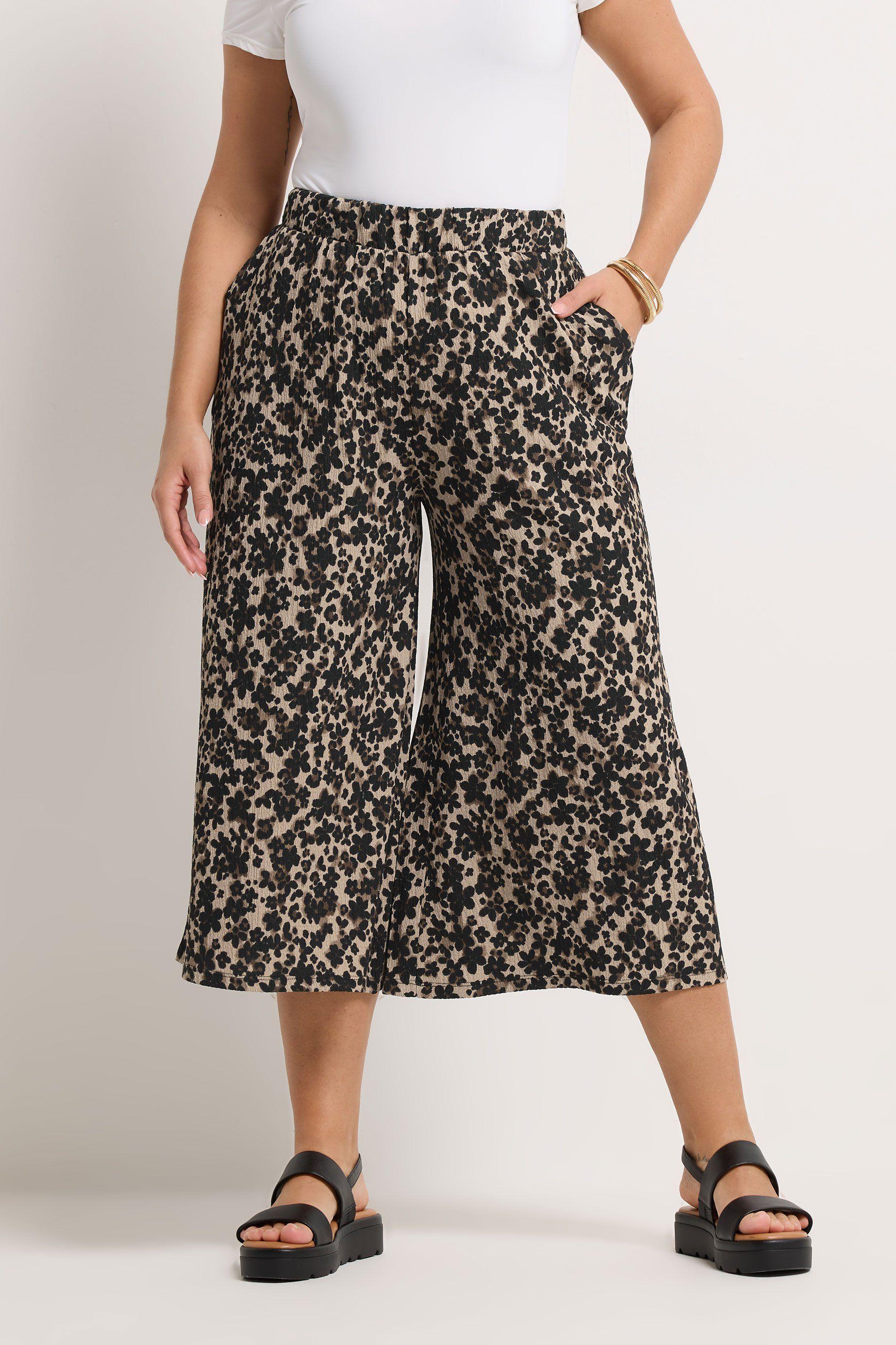Leopard Print Culottes by YOURS