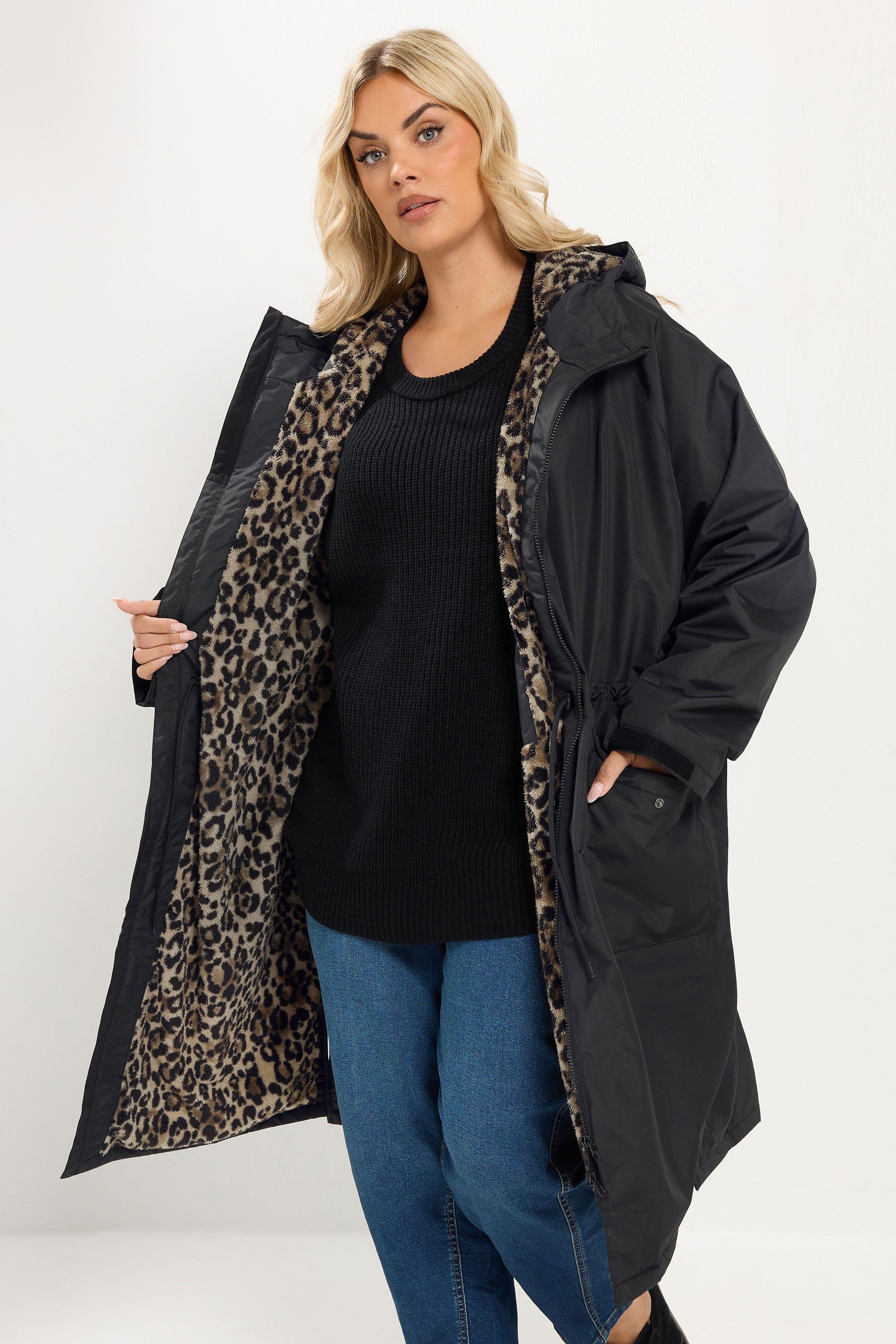 Leopard Print Fleece Robe by YOURS