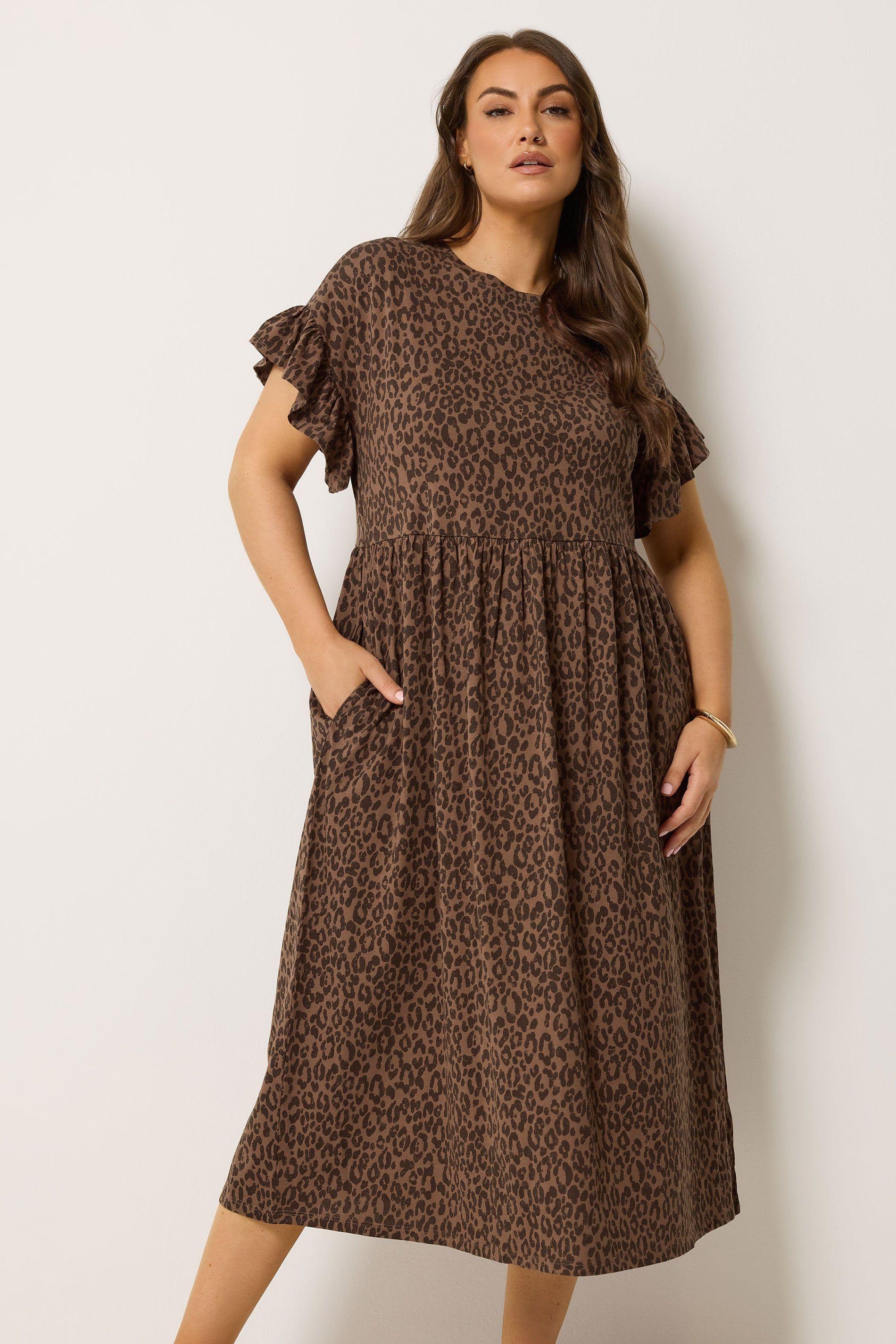 Leopard Print Midi Dress by YOURS