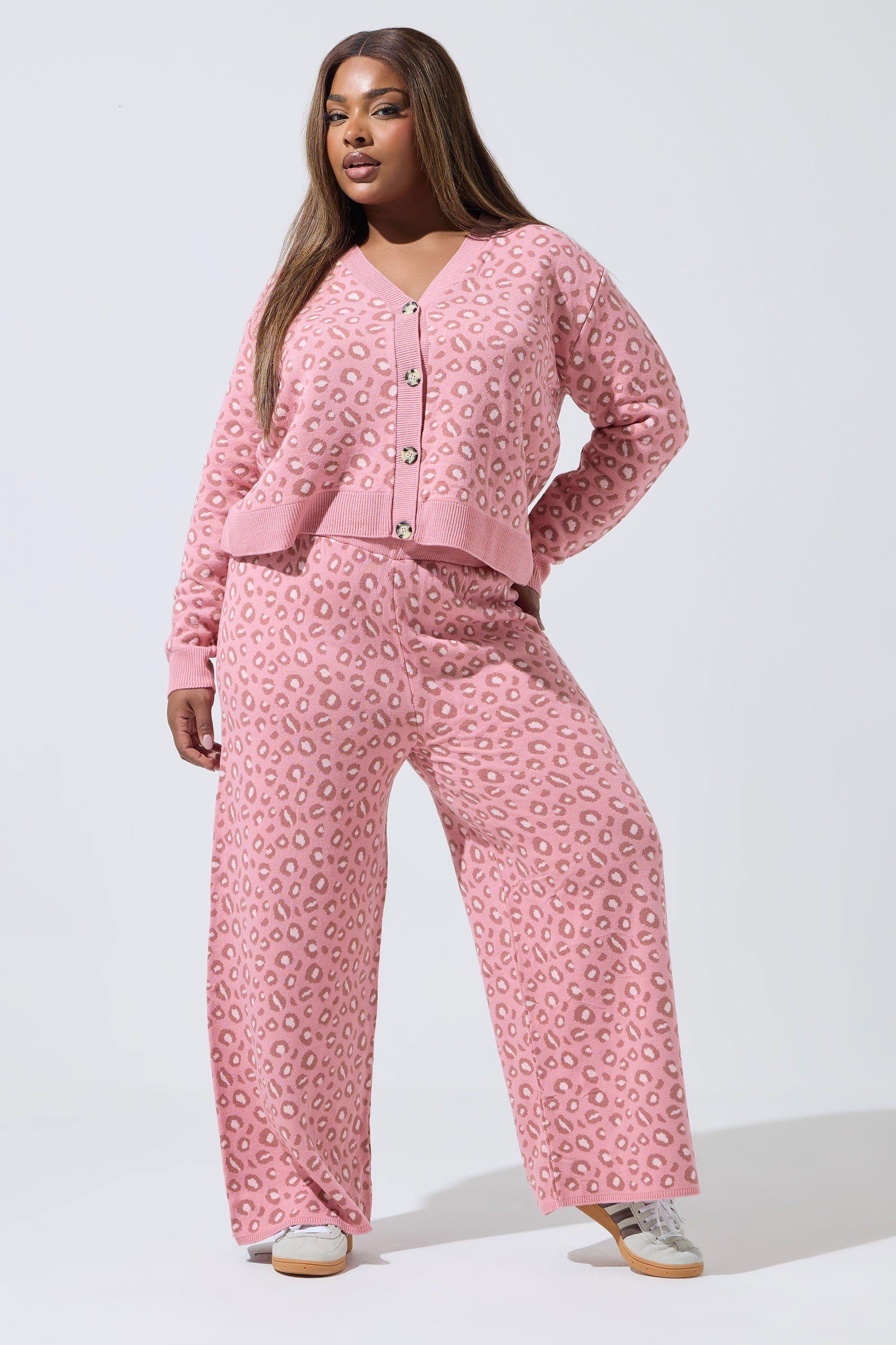 Leopard Print Wide Leg Trousers by YOURS