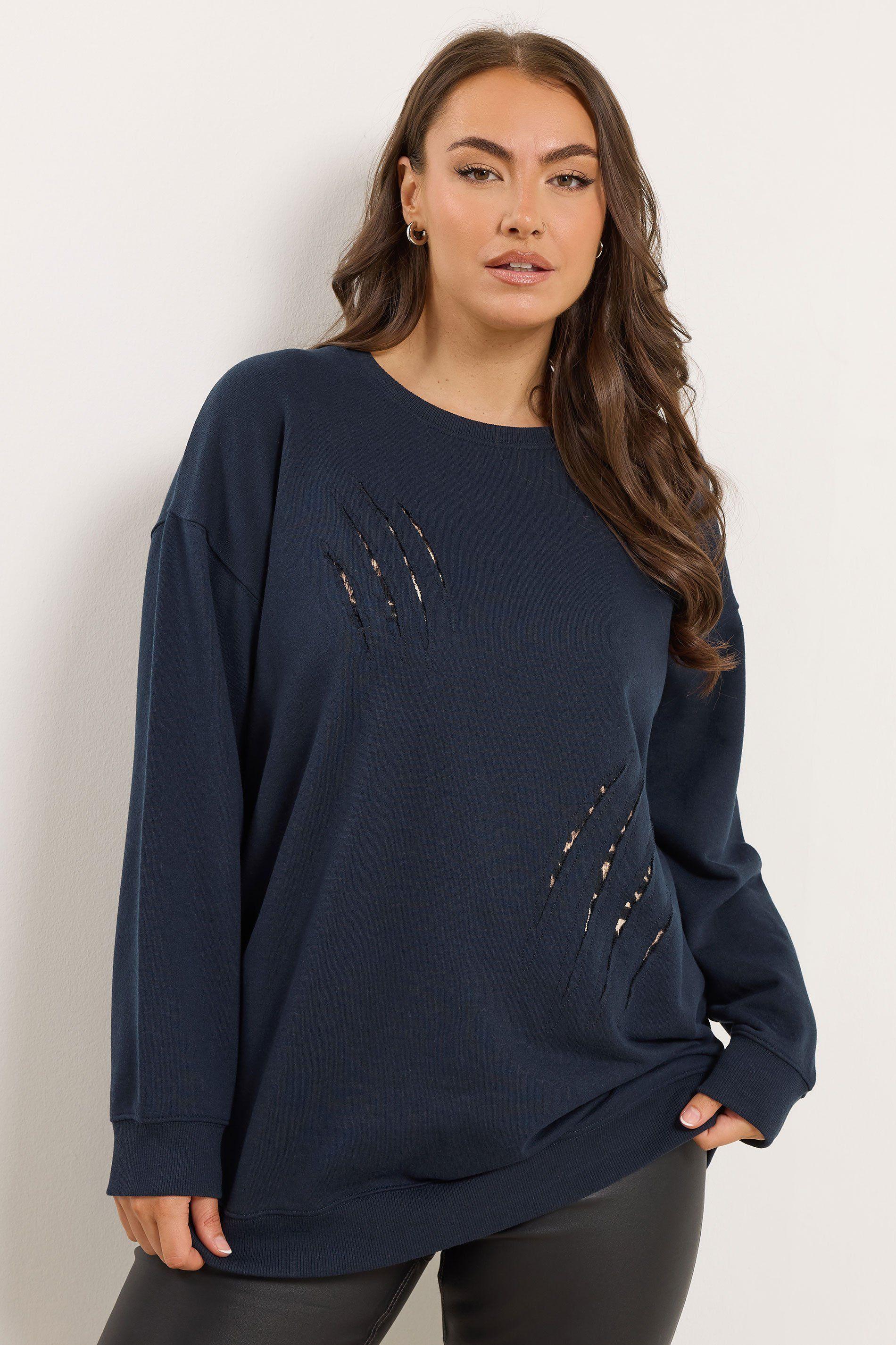 Leopard Slash Sweatshirt by YOURS