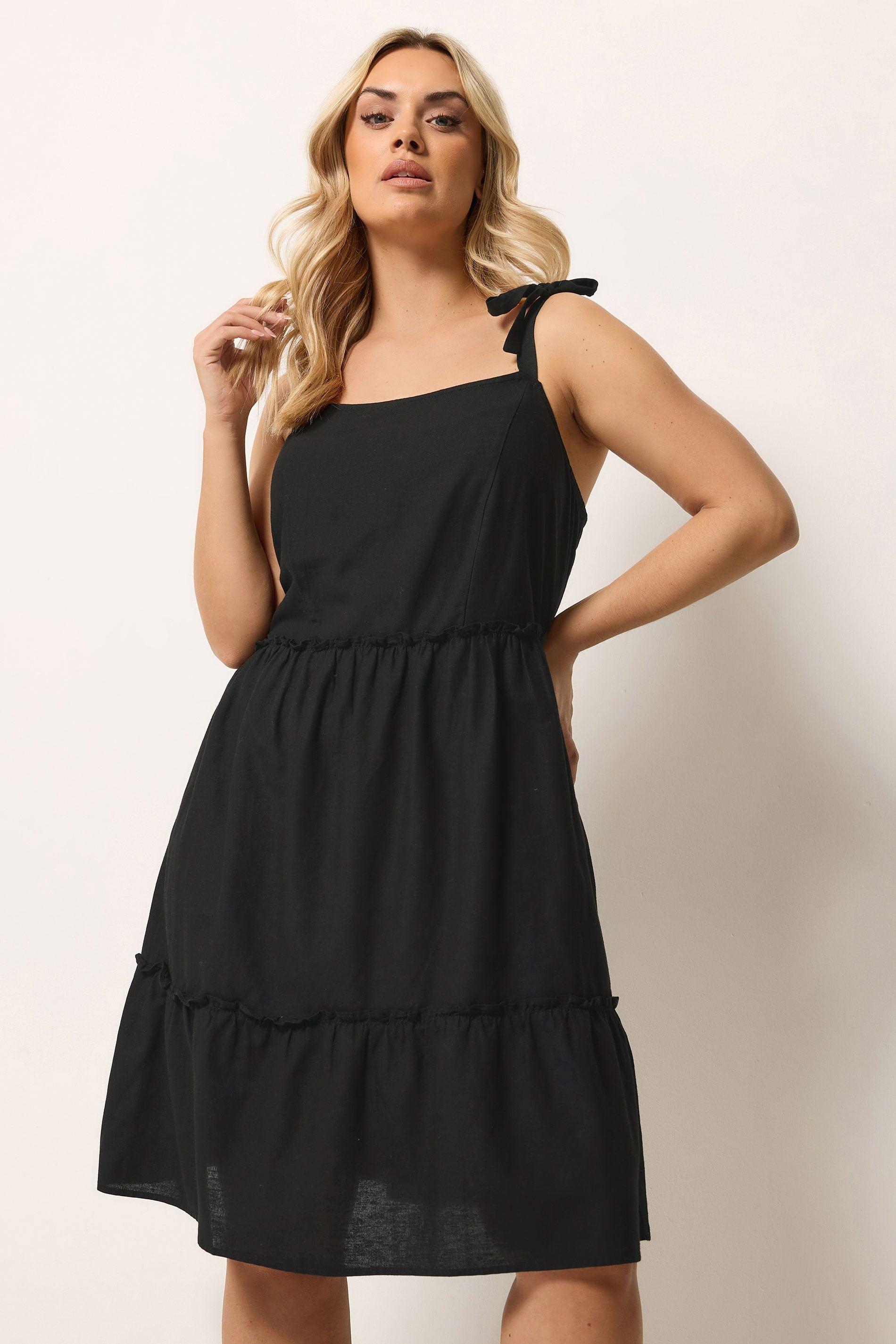 Linen Smock Dress by YOURS