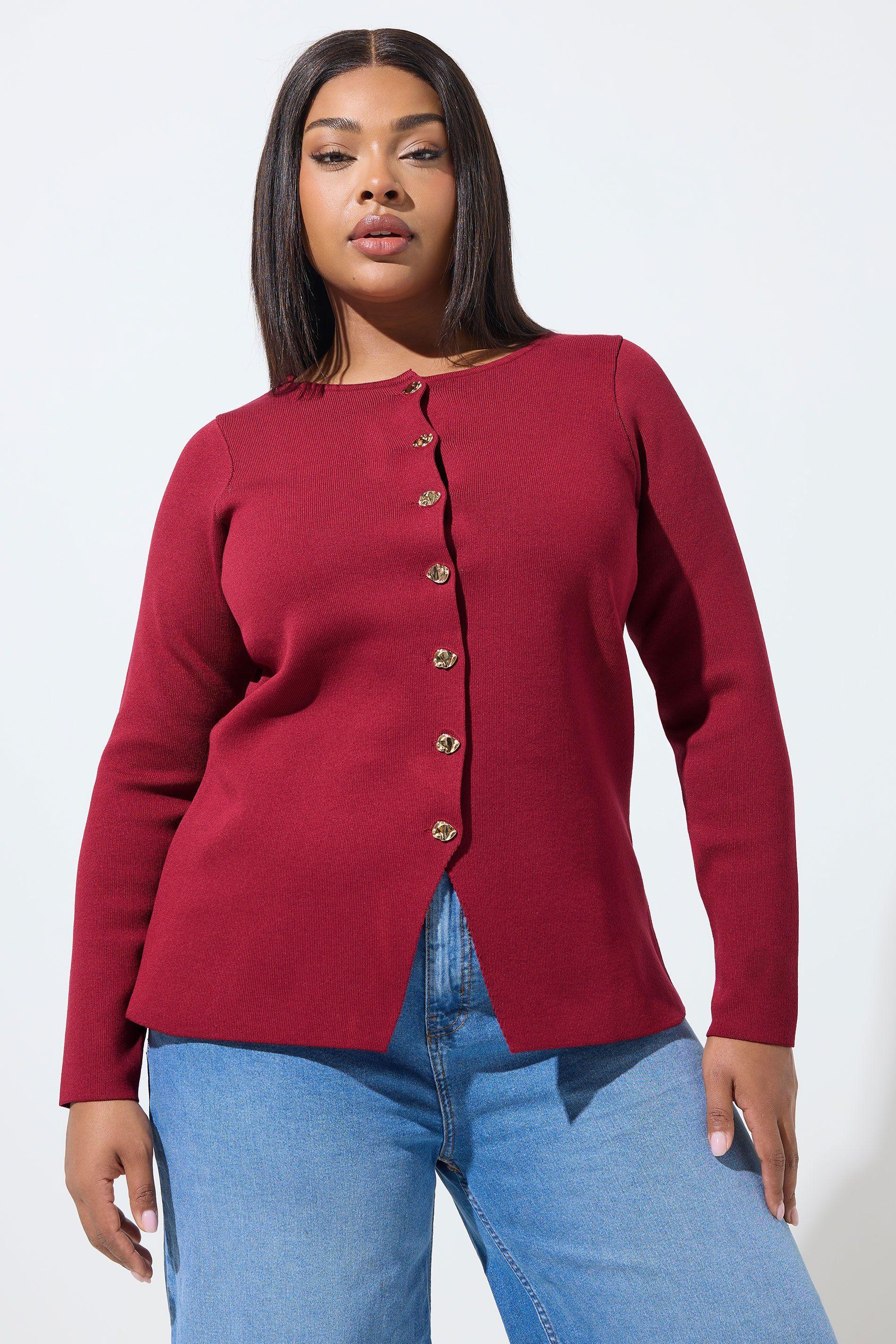 Long Sleeve Knitted Top by YOURS