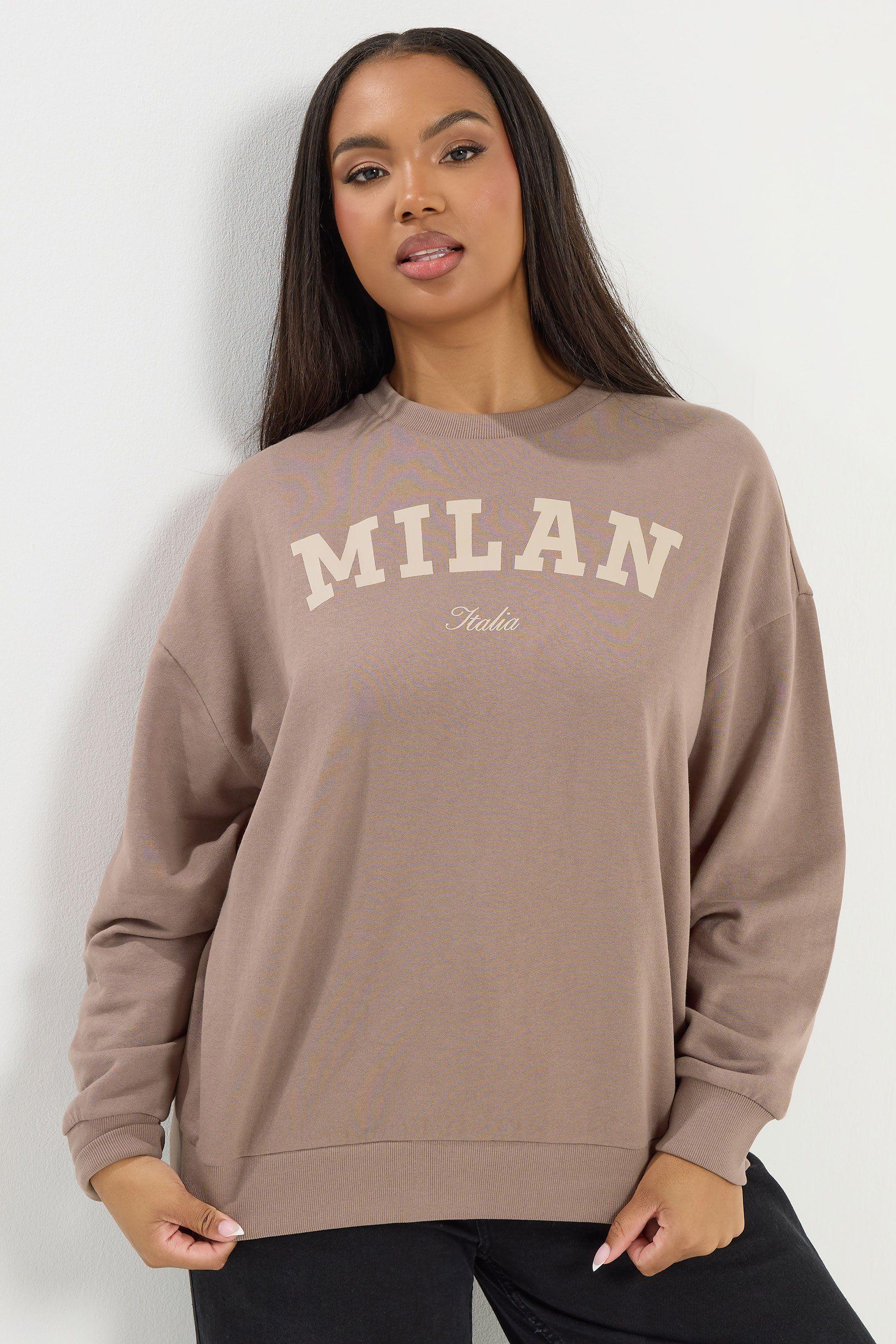 'Milan' Slogan Sweatshirt by YOURS