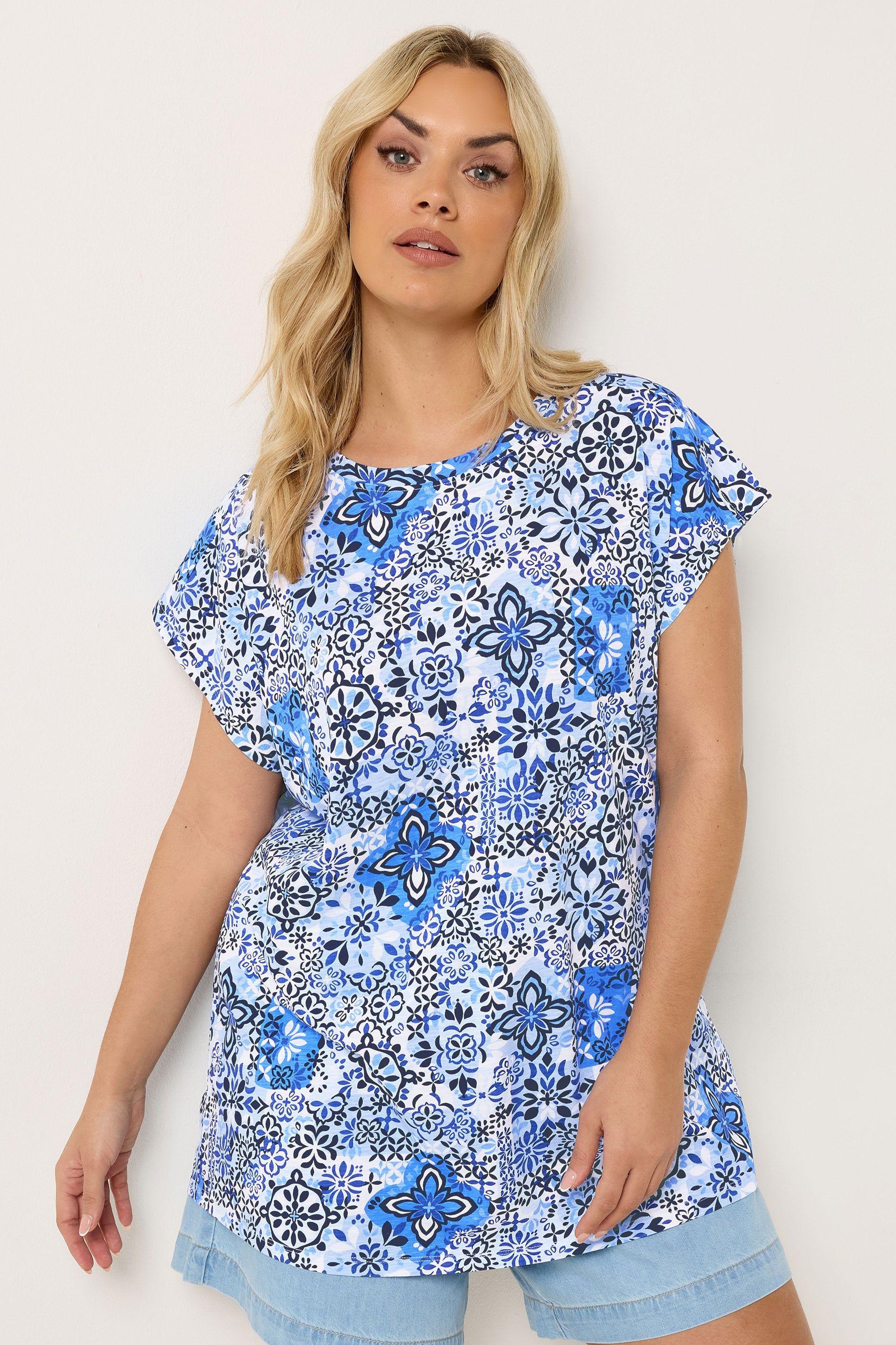 Mosaic Print T-Shirt by YOURS