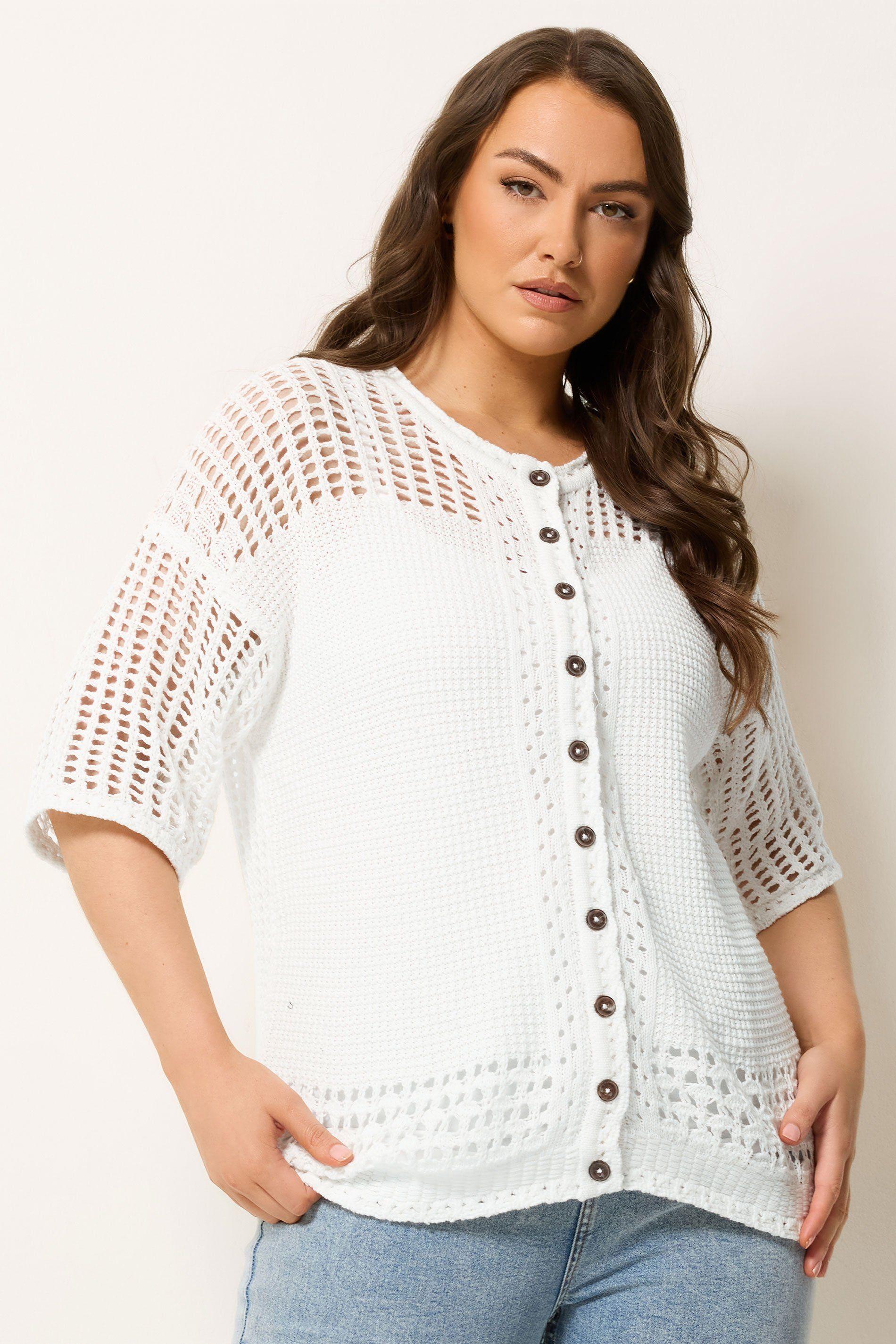 Open Stitch Cardigan by YOURS