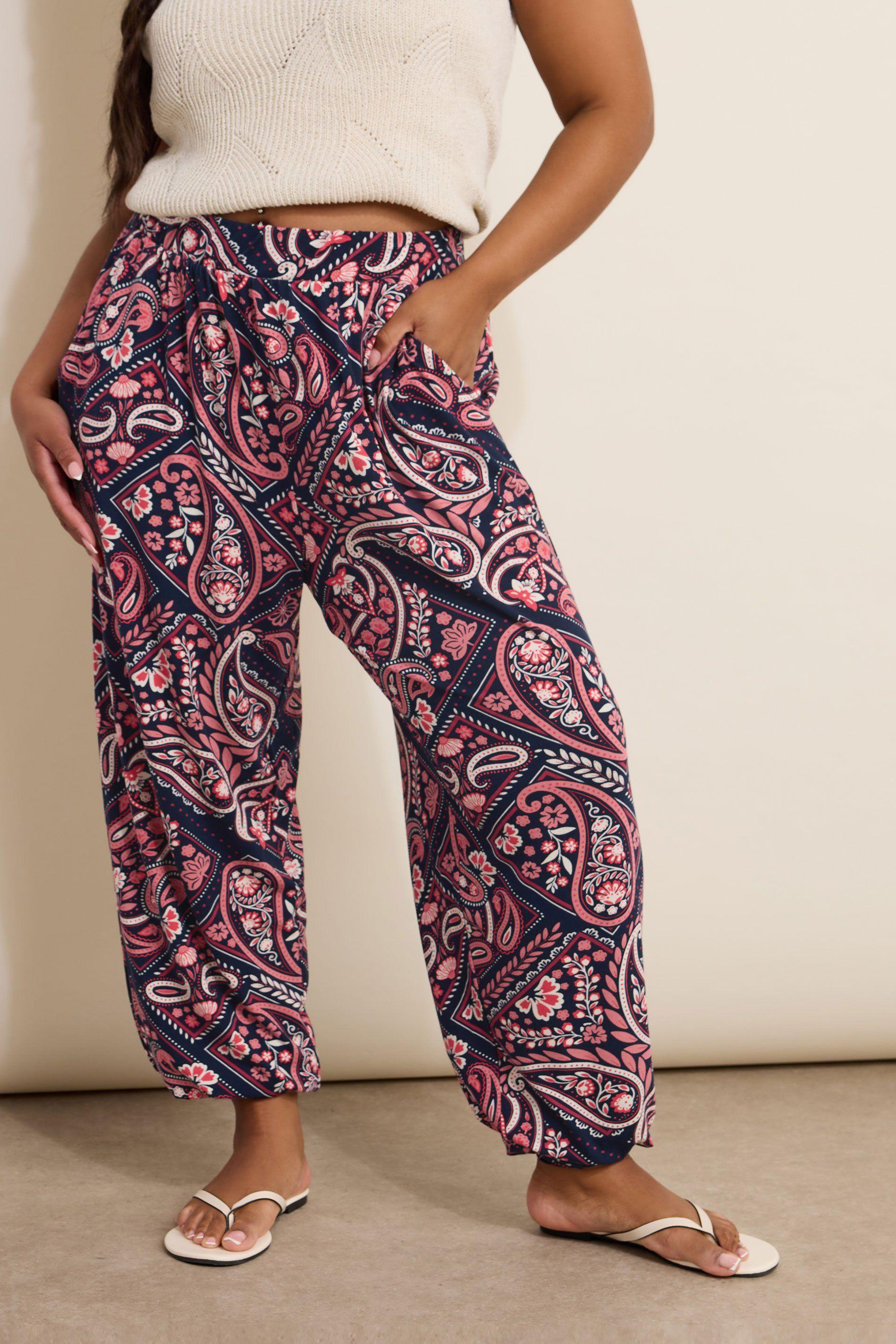 Paisley Print Harem Trousers by YOURS