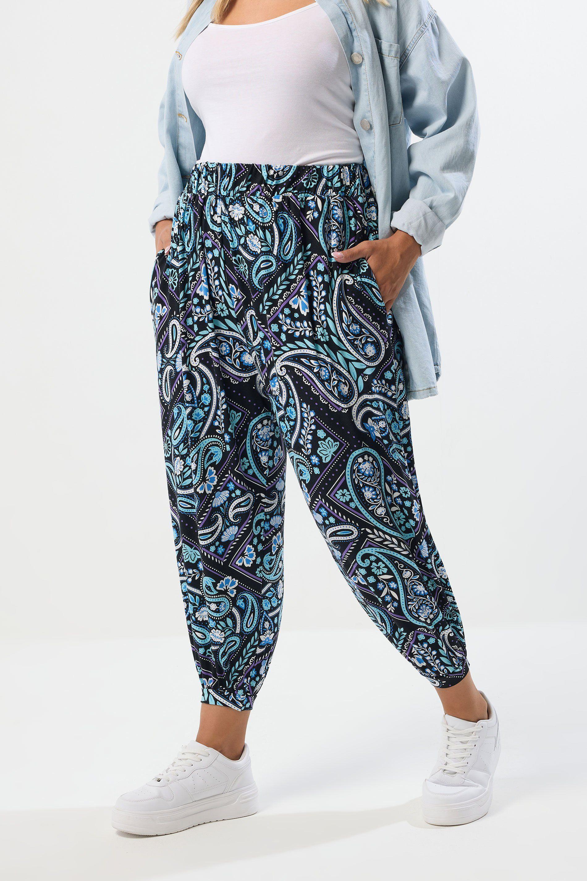 Paisley Print Harem Trousers by YOURS