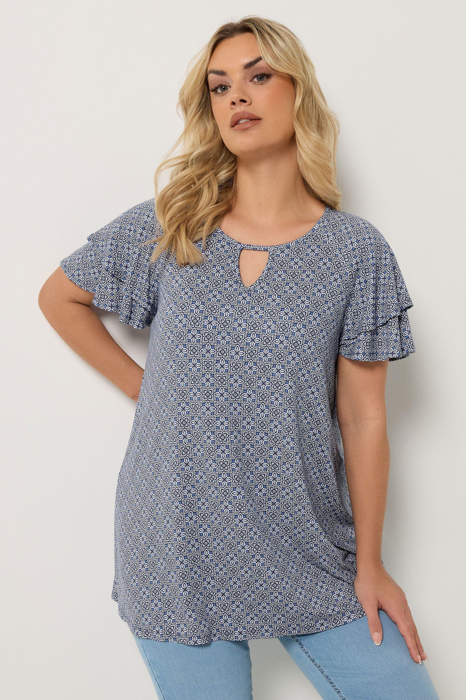 Paisley Short Sleeve Top by YOURS