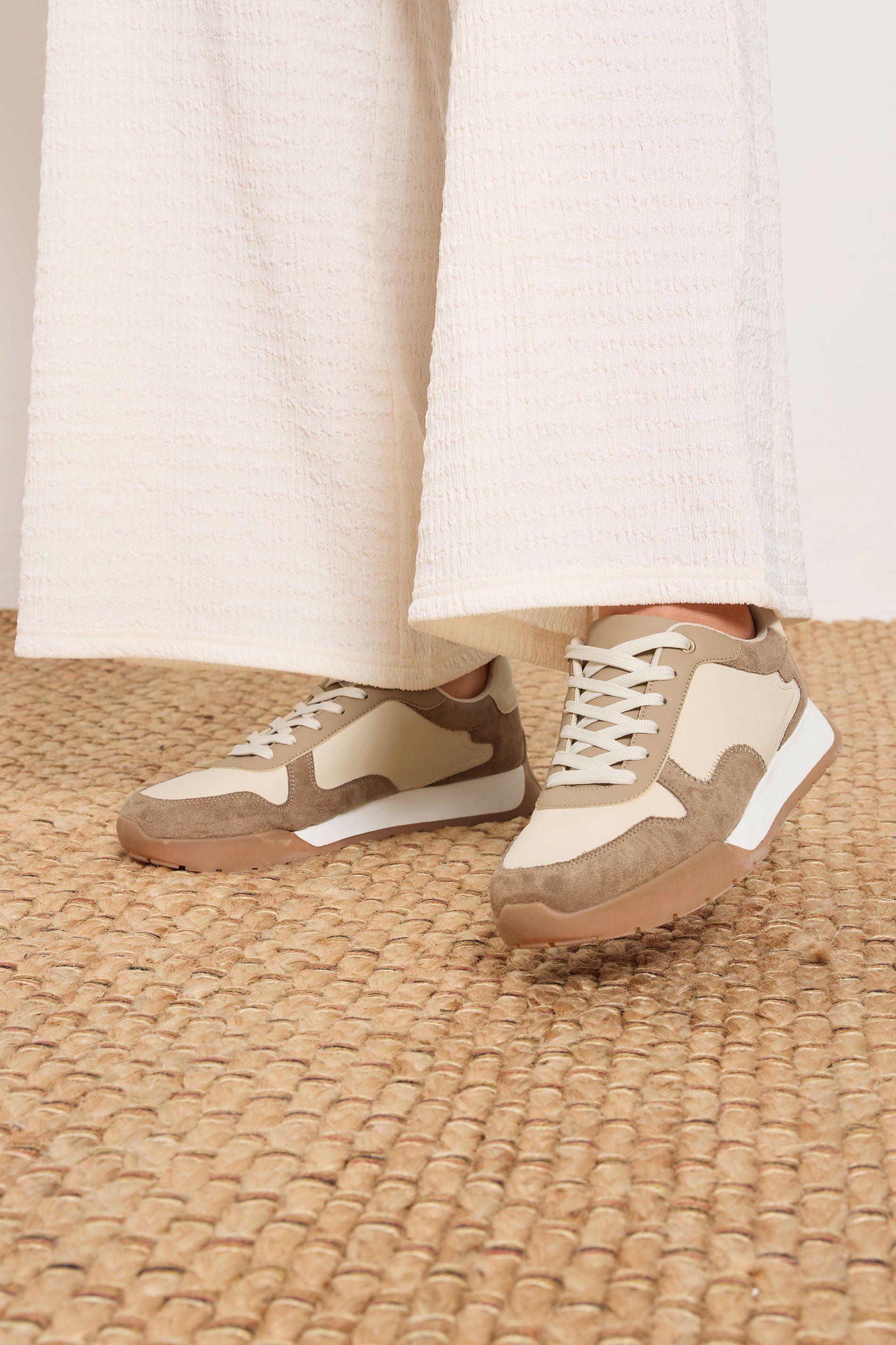 Panelled Runner Trainers In Extra Wide EEE Fit by YOURS