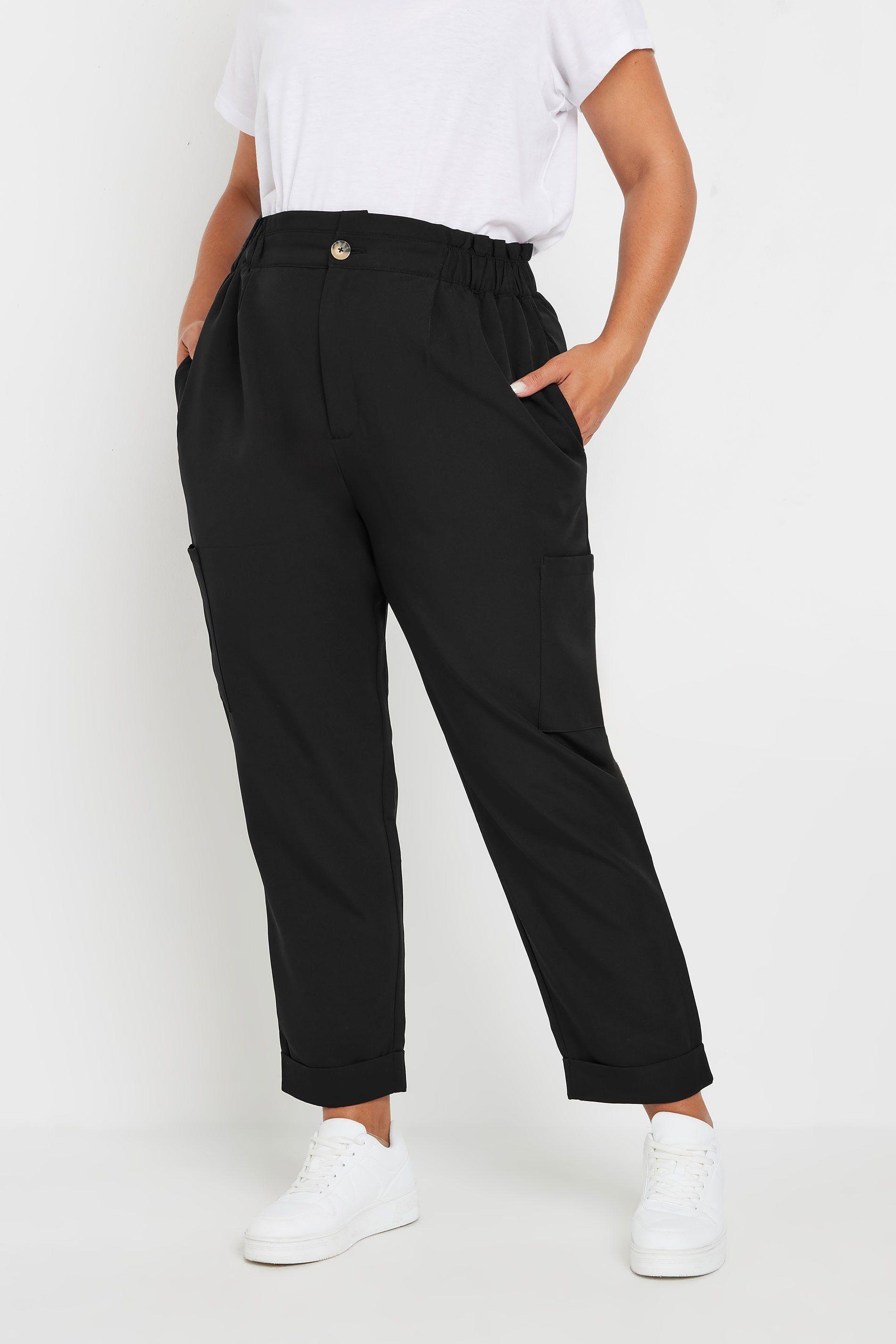 Paperbag Waist Cargo Trousers by YOURS