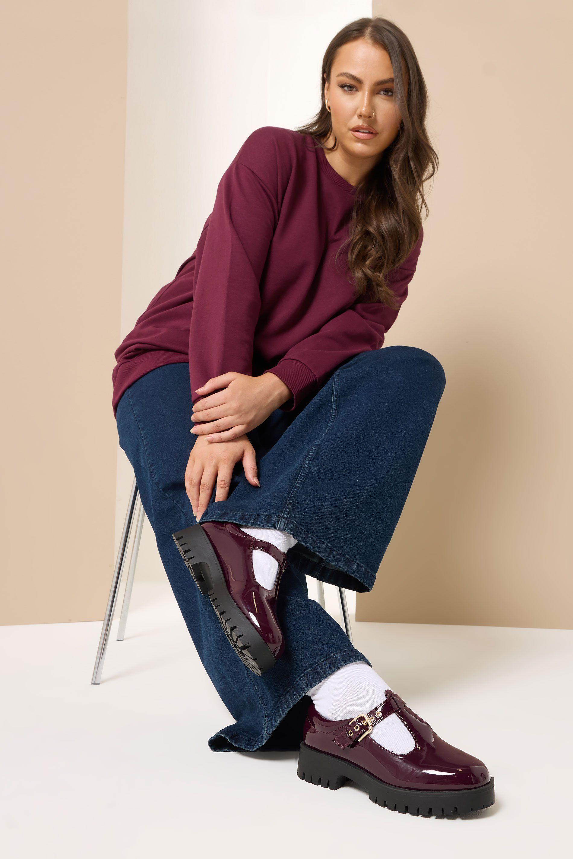 Patent Chunky T-Bar Mary Janes by YOURS