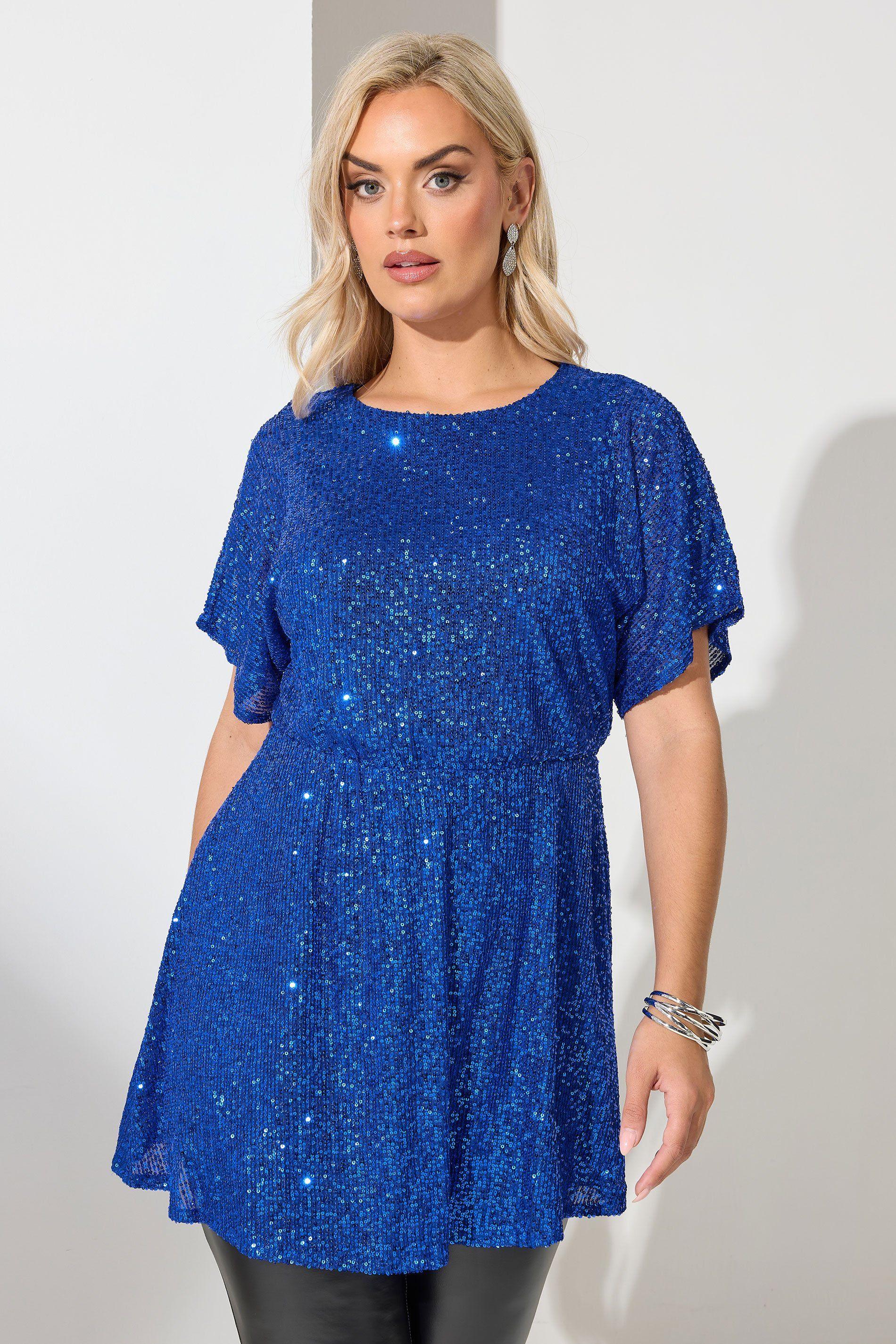 Peplum Sequin Top by YOURS