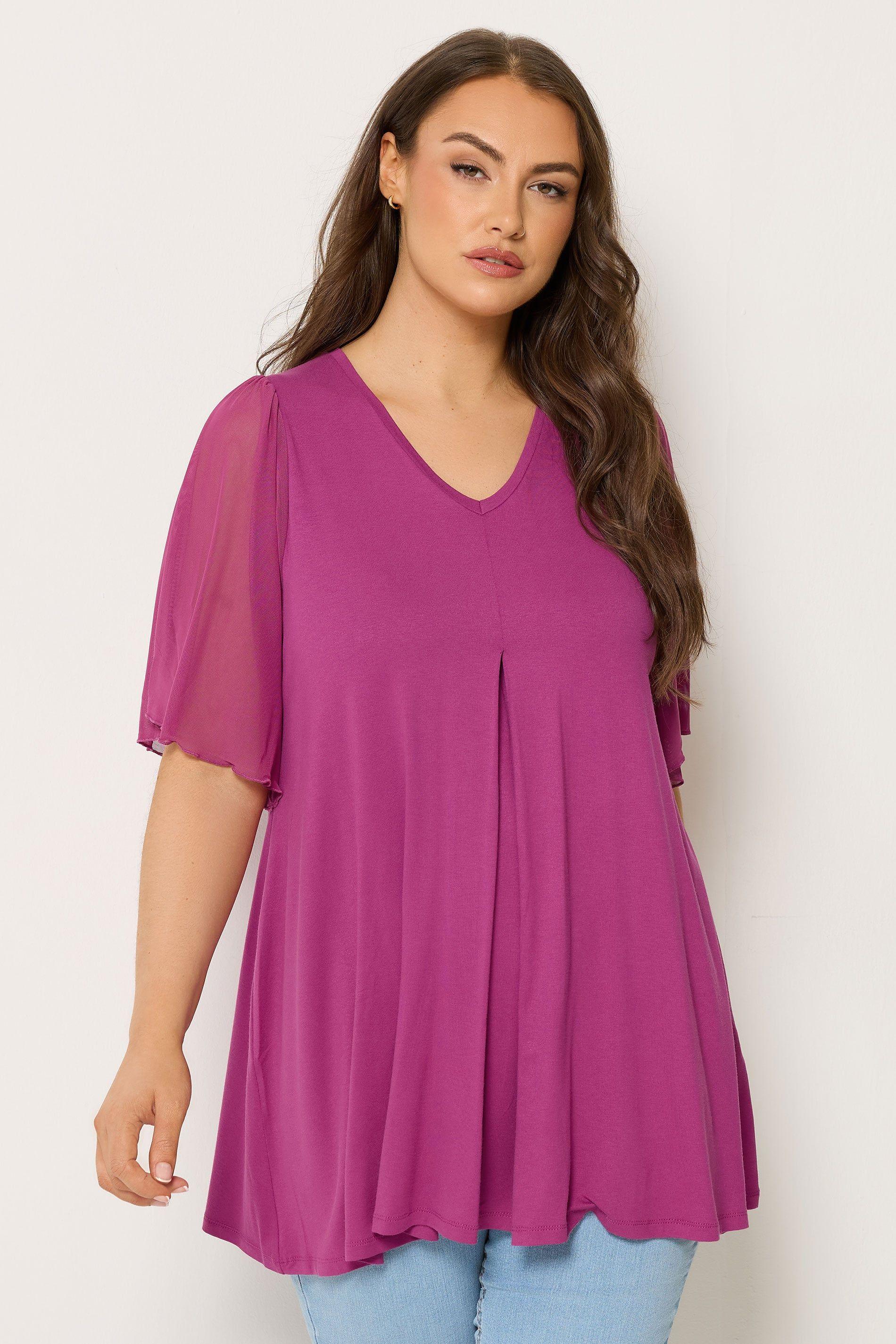 Pleat Front Top by YOURS