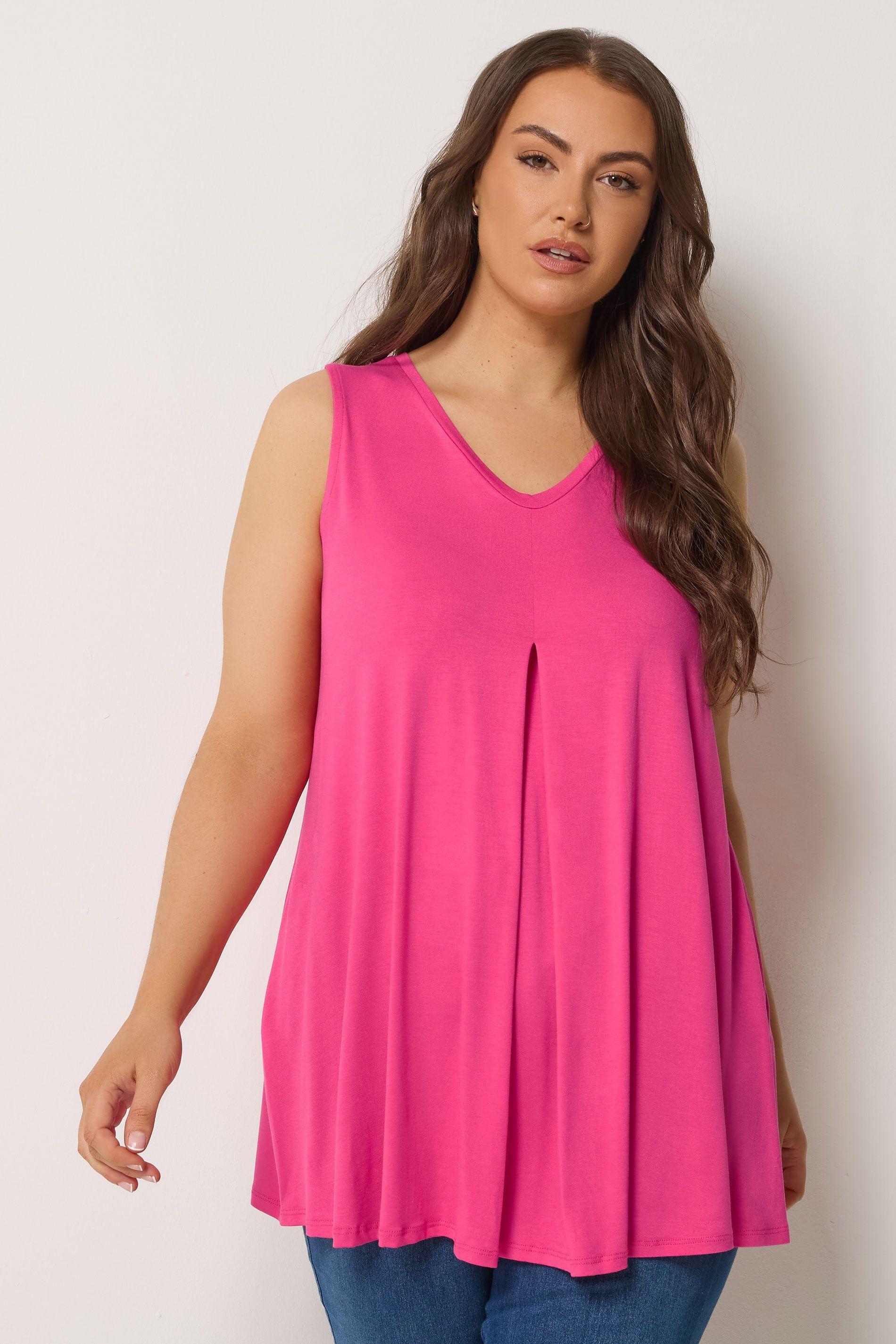 Pleat Front Vest Top by YOURS