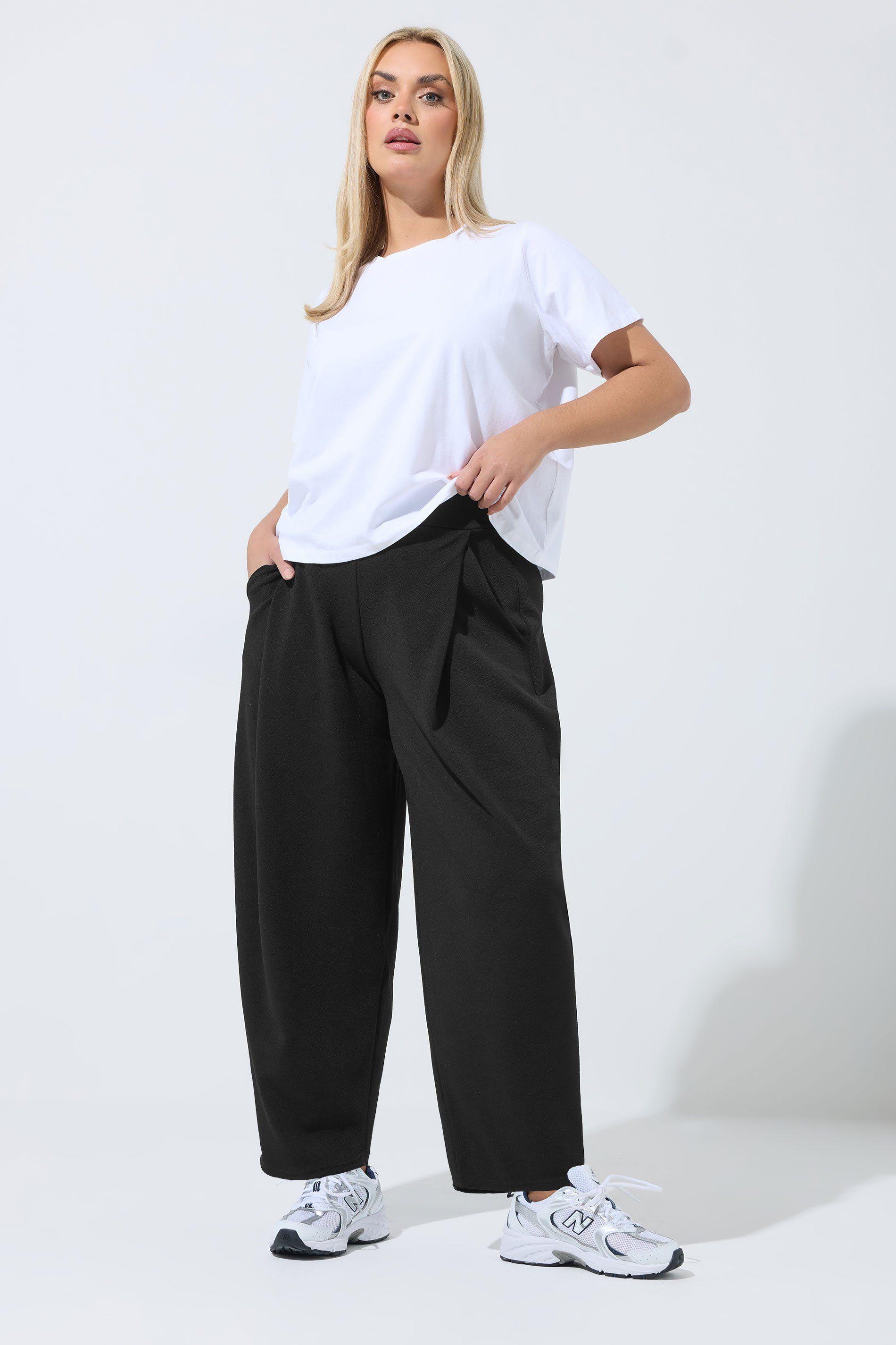 Pleated Barrel Leg Trousers by YOURS