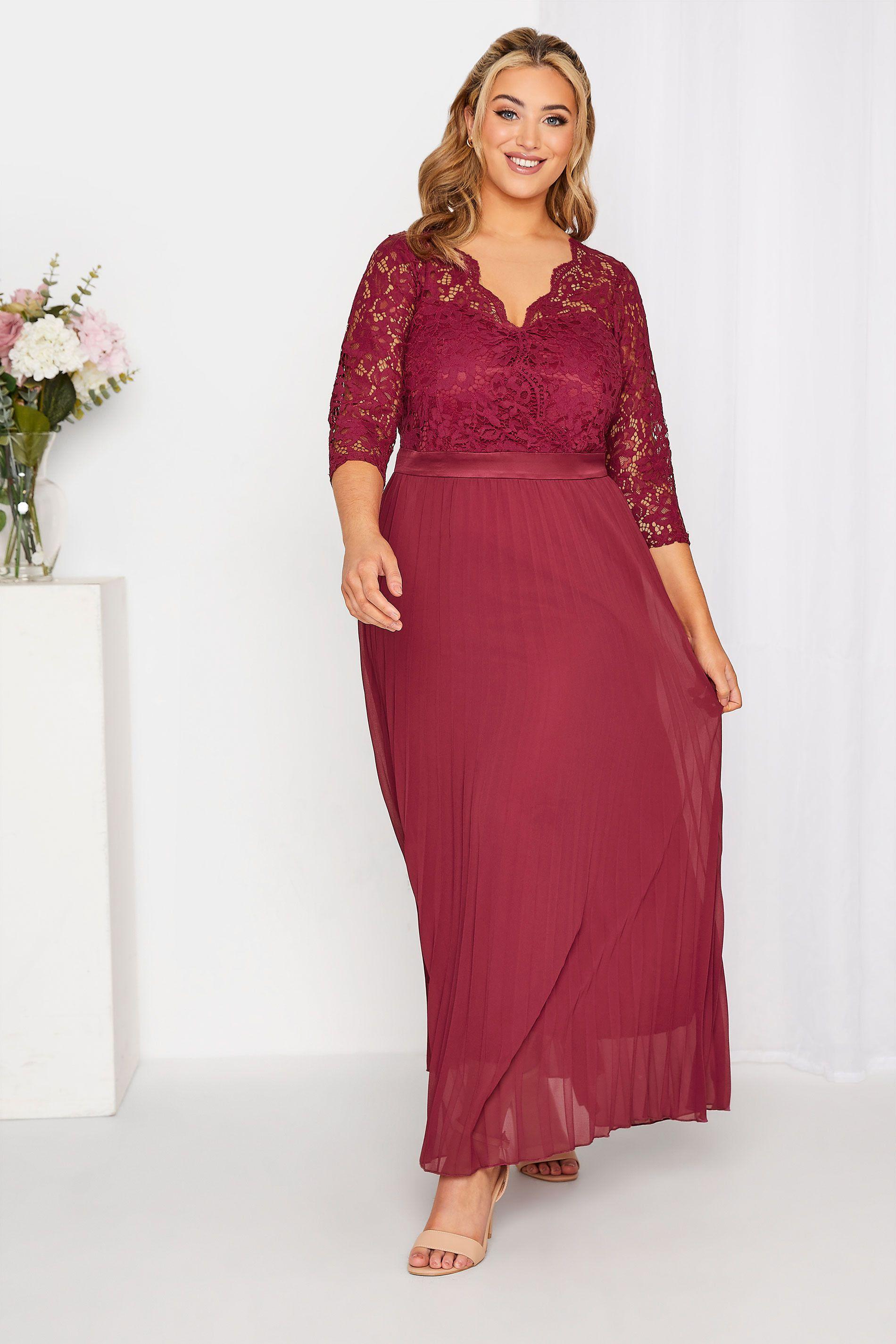 Pleated Bridesmaid Maxi Dress by YOURS
