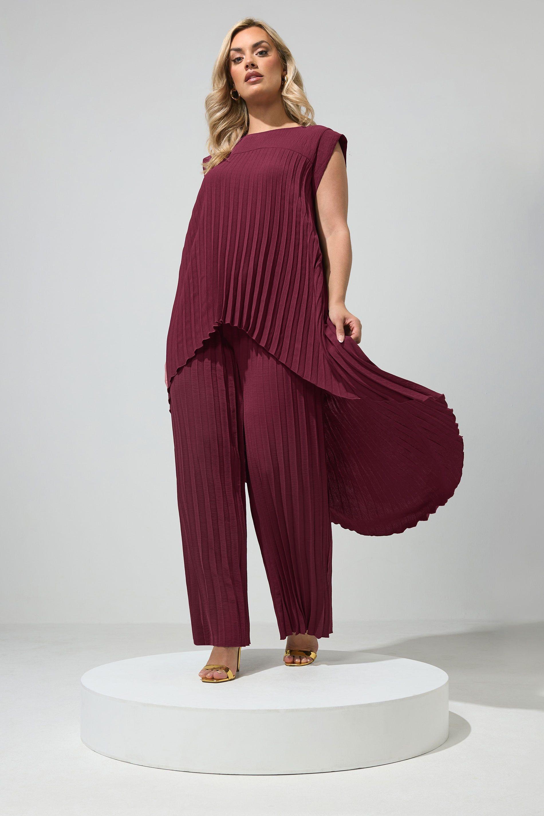 Pleated Two Piece Set by YOURS