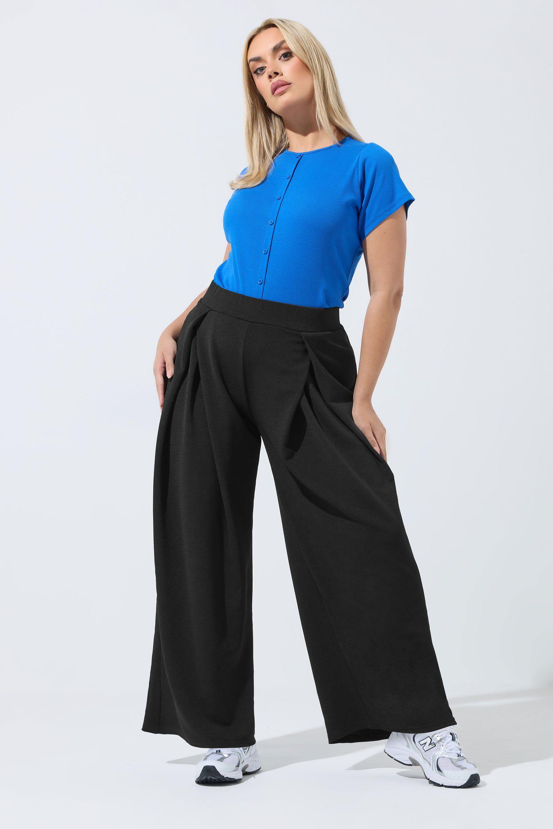 Pleated Wide Leg Trousers by YOURS