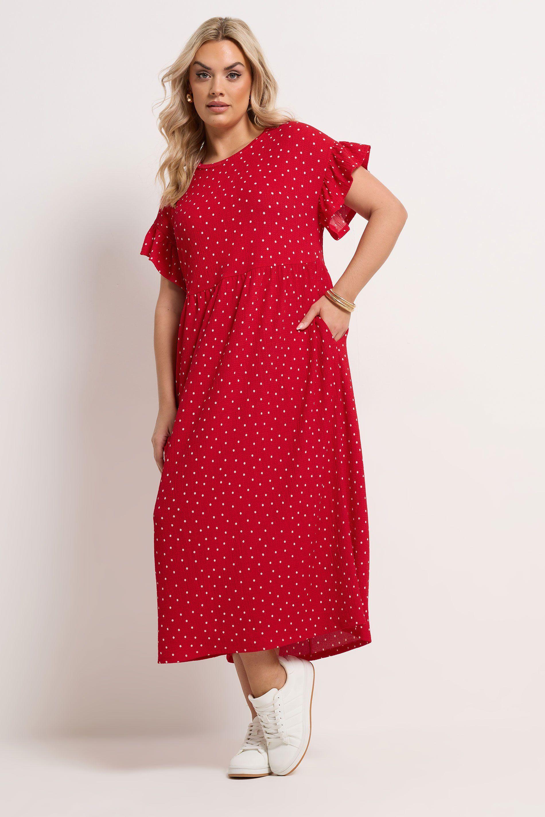 Polka Dot Midi Dress by YOURS