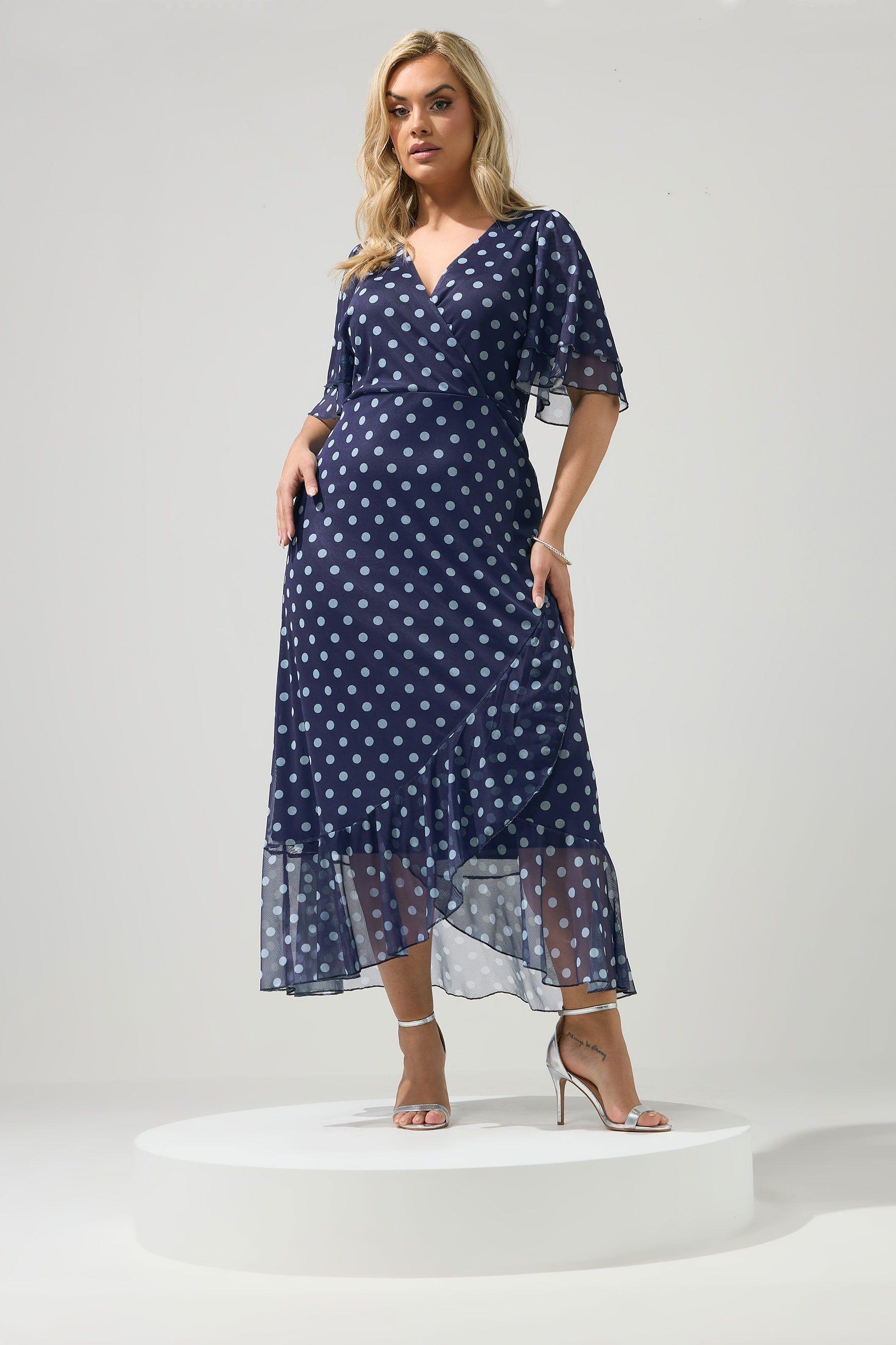 Polka Dot Wrap Dress by YOURS