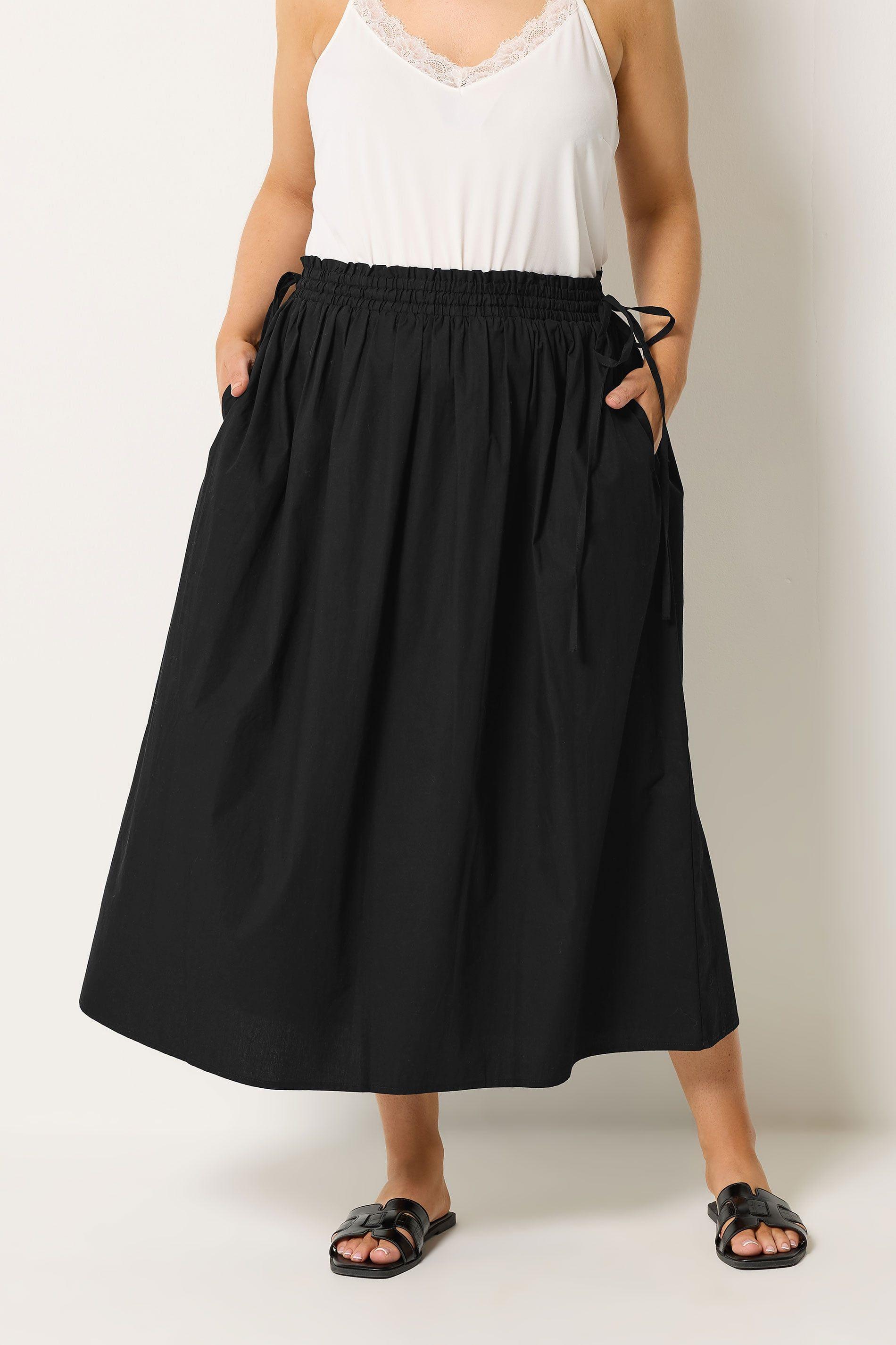 Poplin Midi Skirt by YOURS