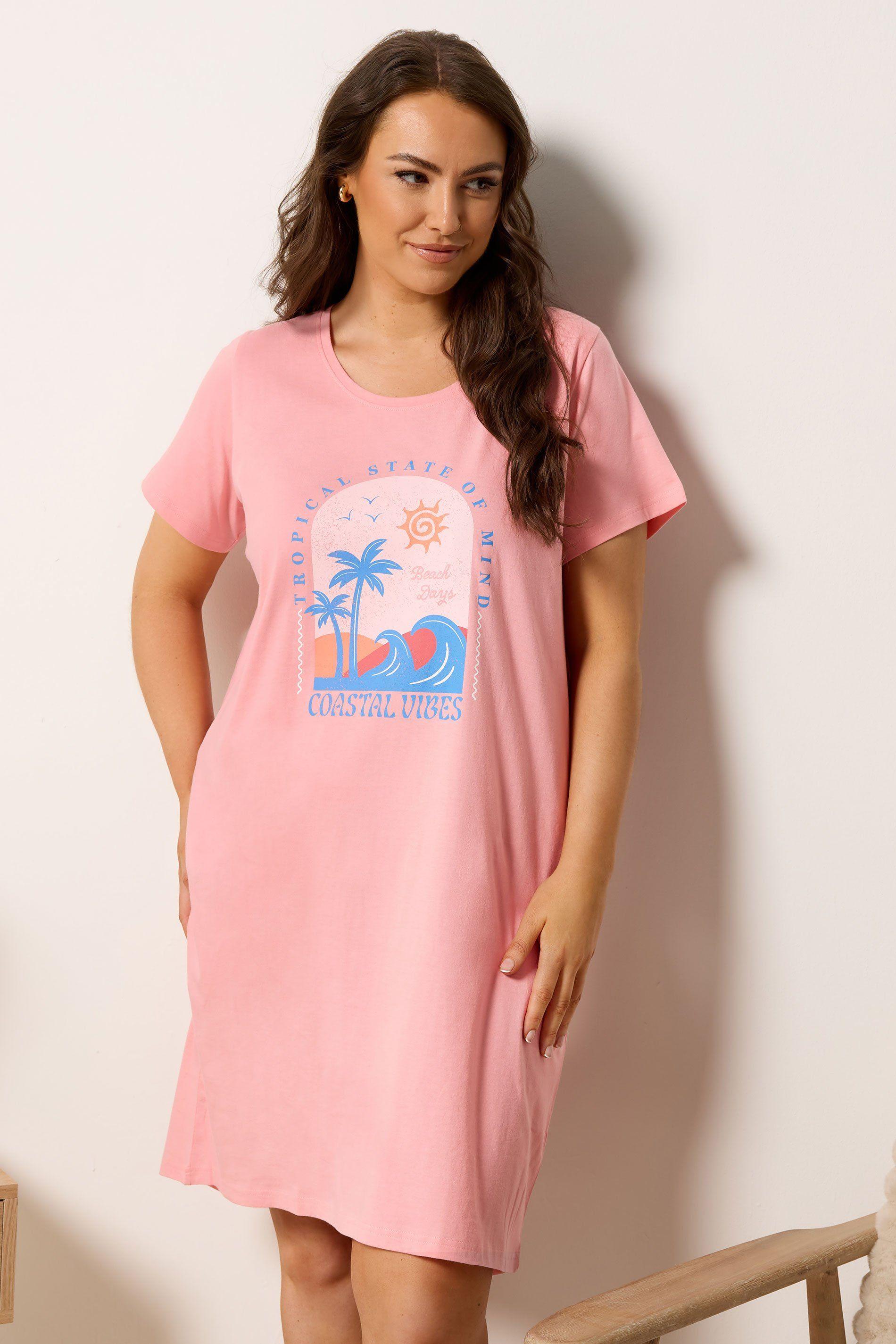 Printed Dipped Back Nightdress by YOURS