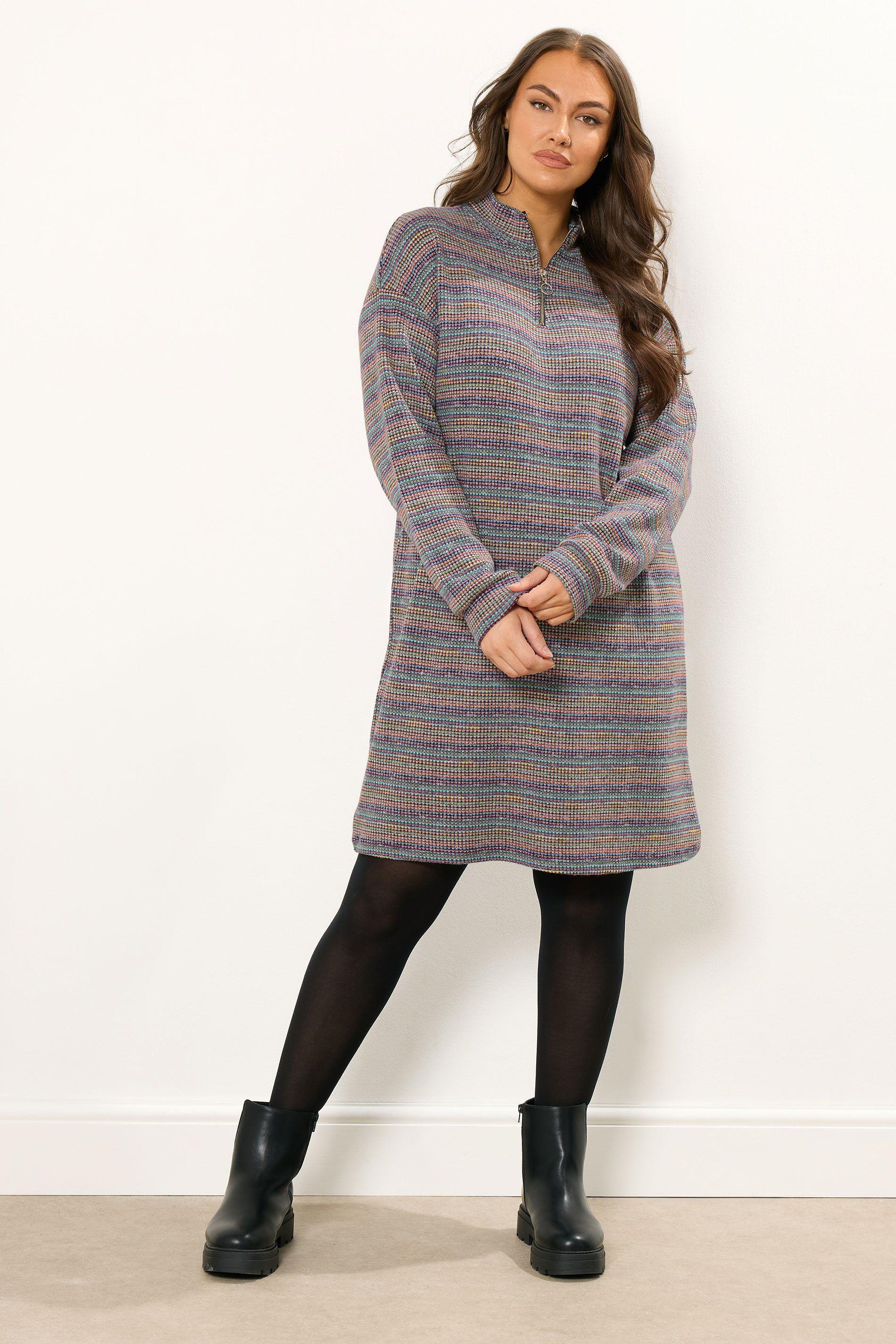 Quarter Zip Jumper Dress by YOURS