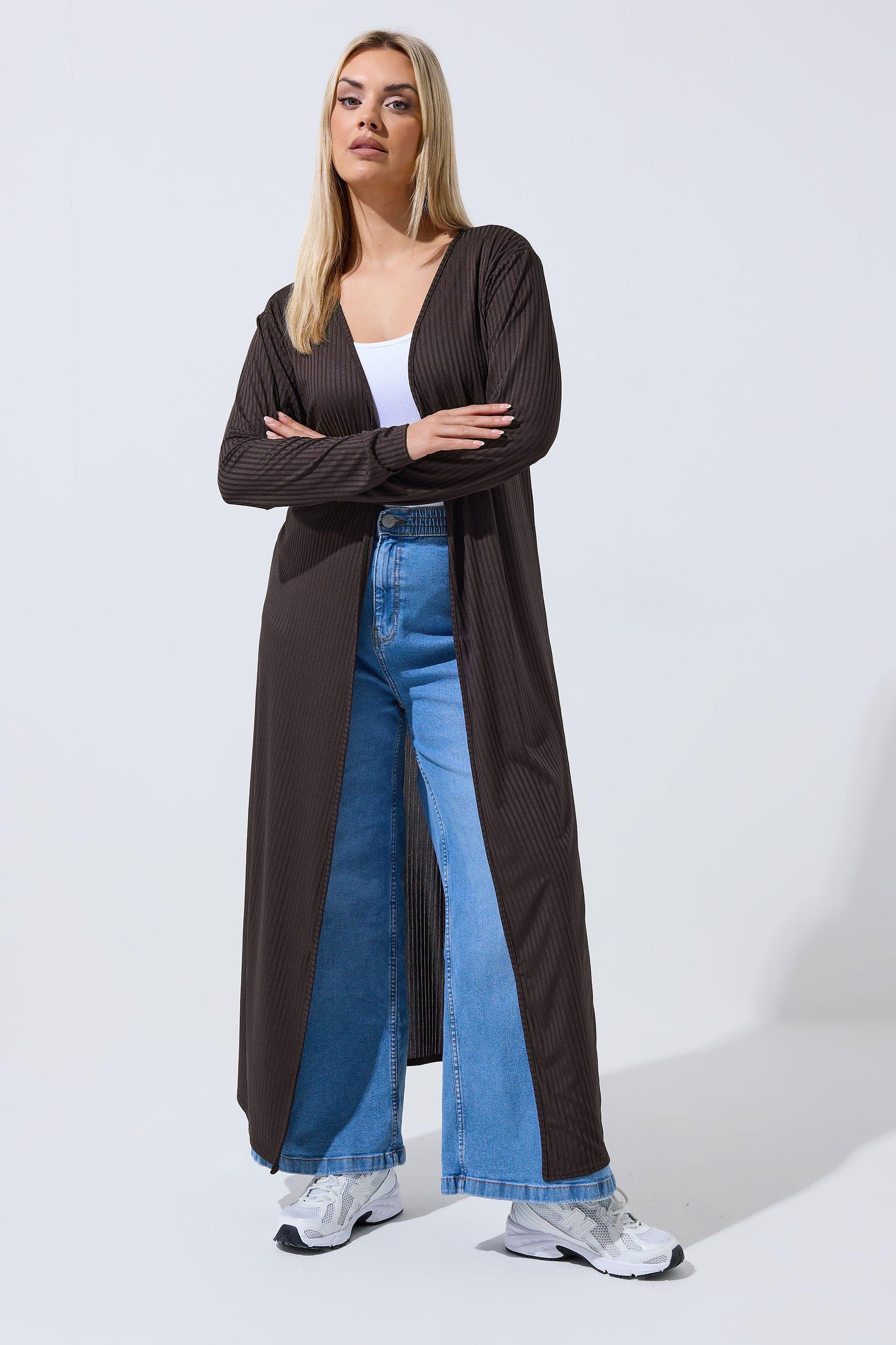Ribbed Maxi Cardigan by YOURS