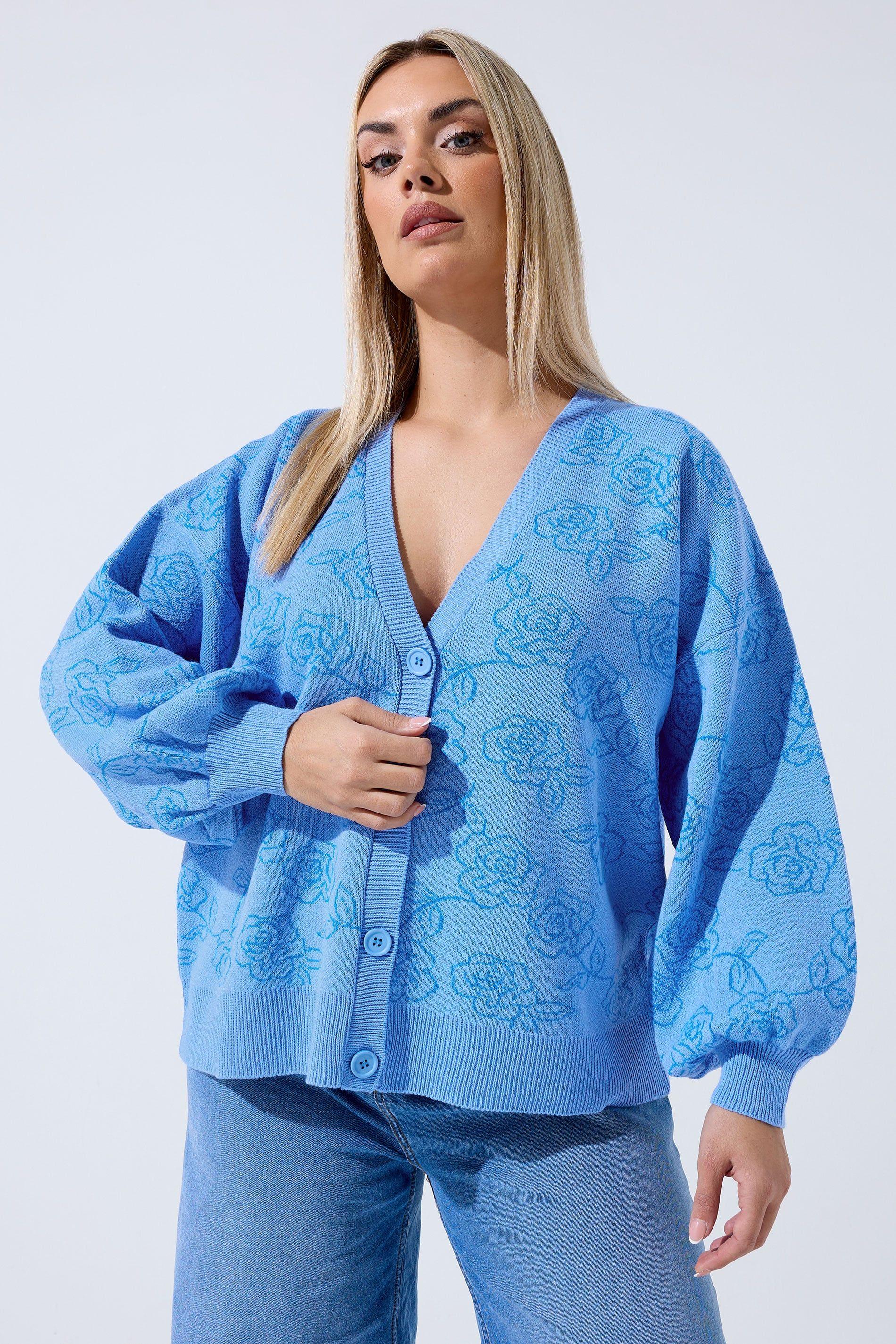 Rose Knitted Cardigan by YOURS