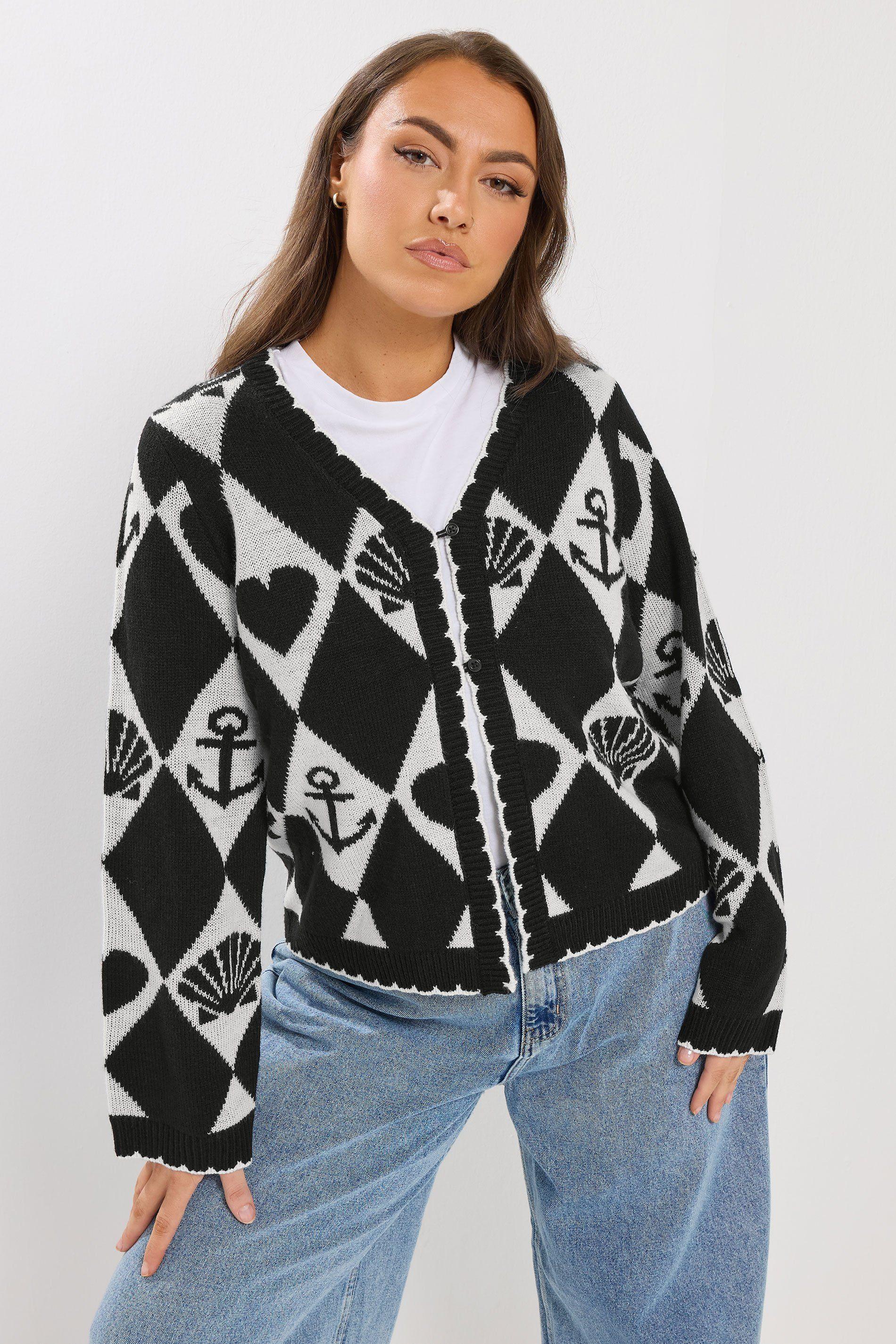 Sailor Print Cardigan by YOURS