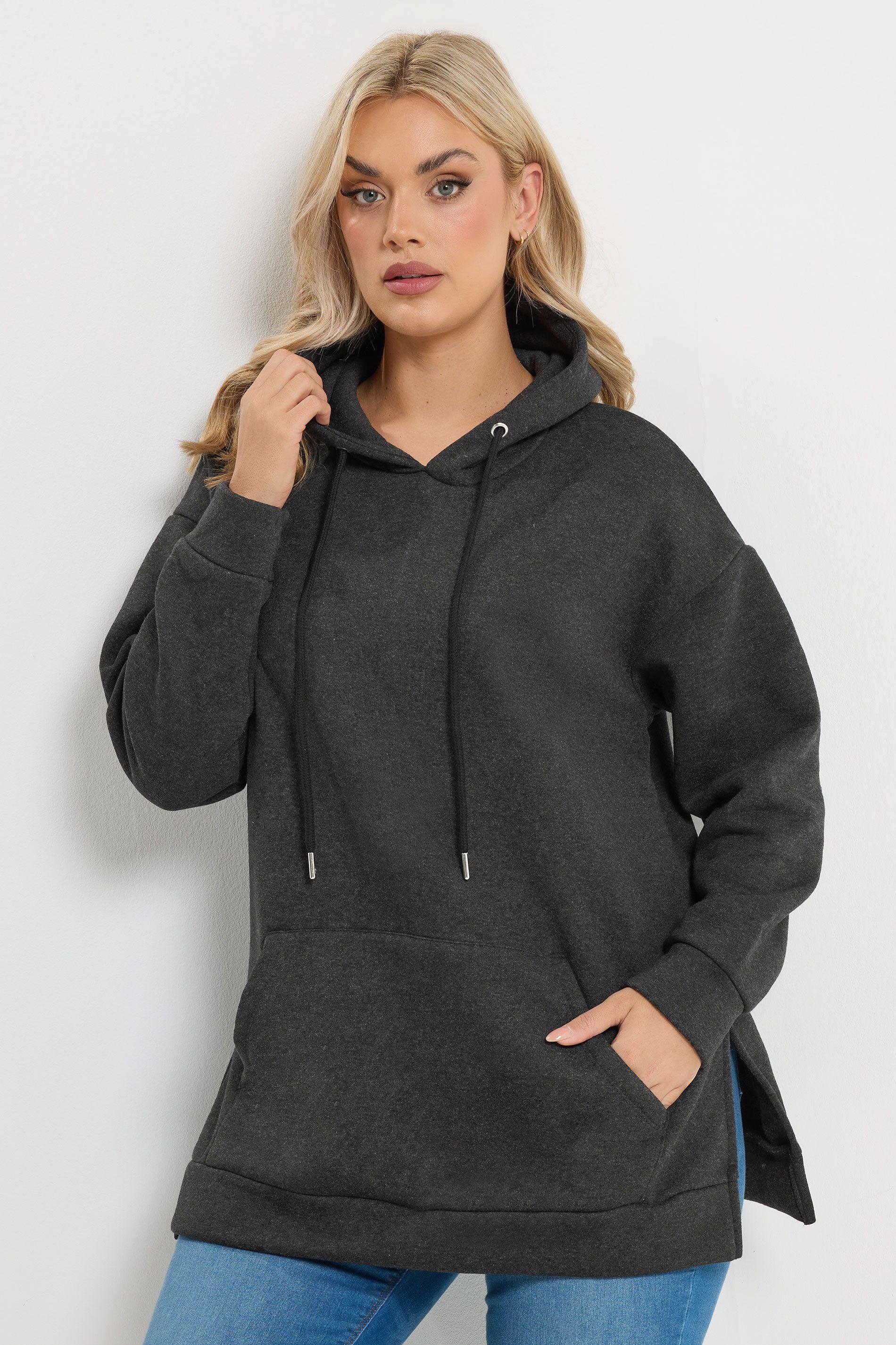 Seam Detail Drawstring Hoodie by YOURS