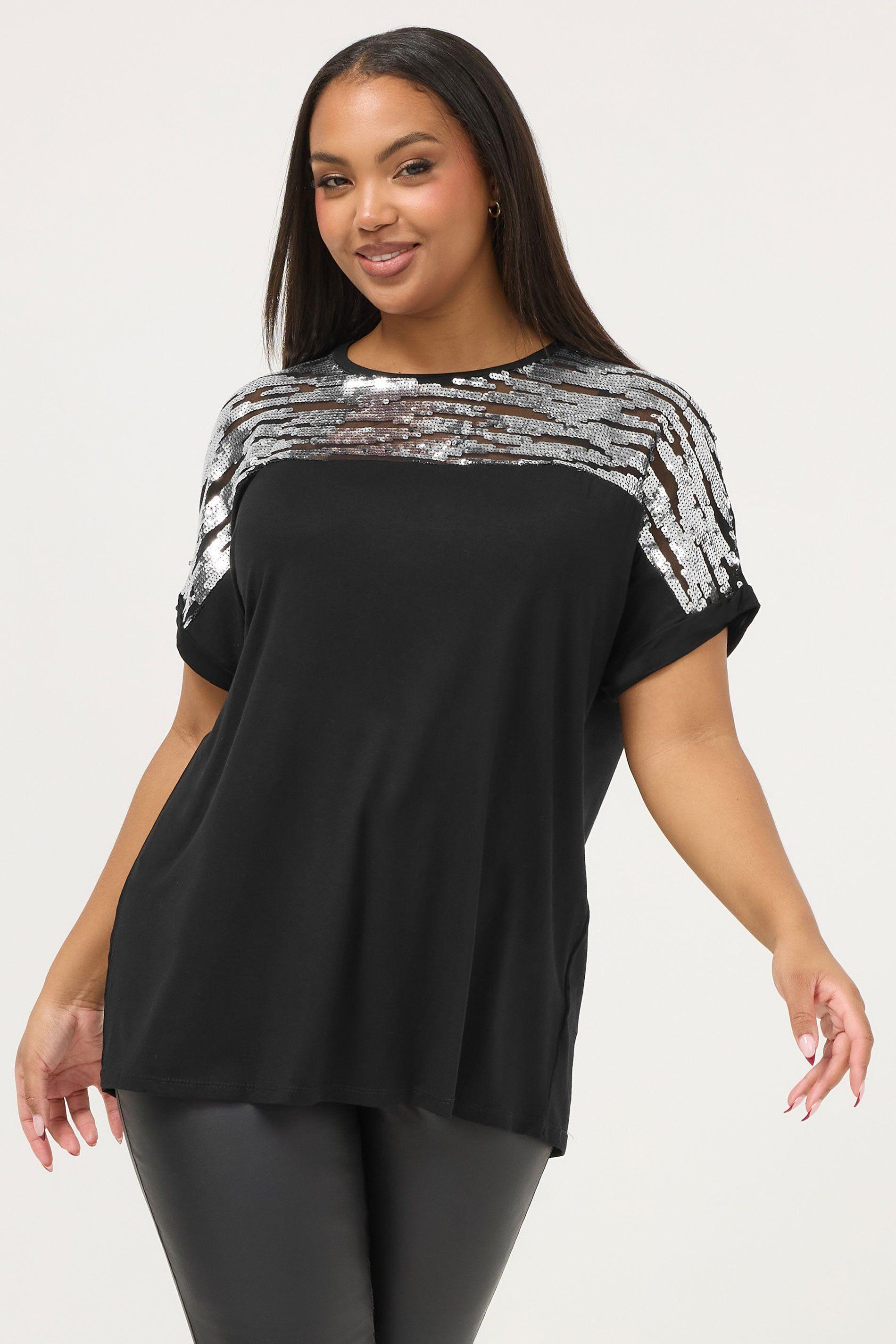 Sequin Animal Top by YOURS