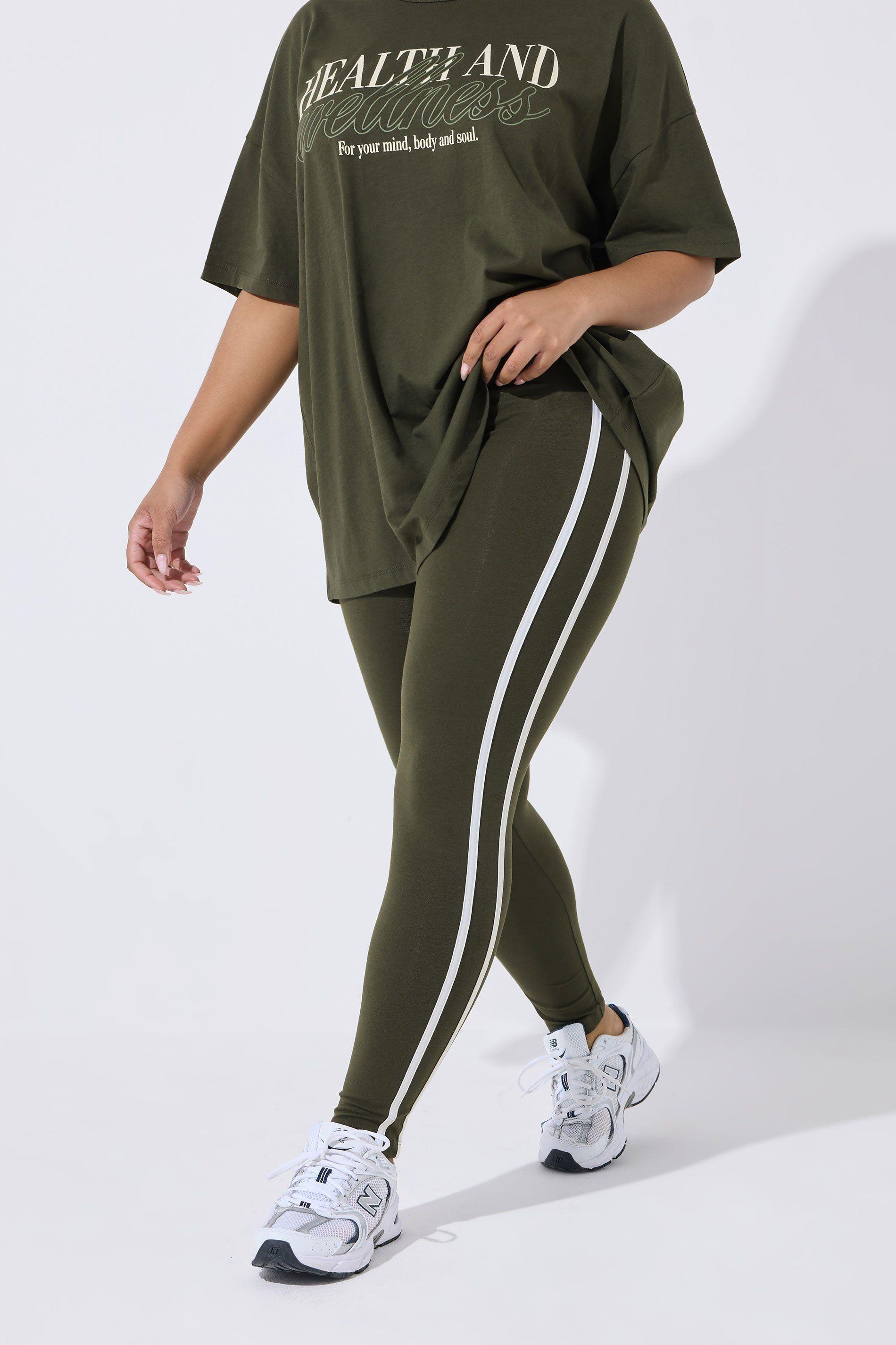 Side Stripe Leggings by YOURS