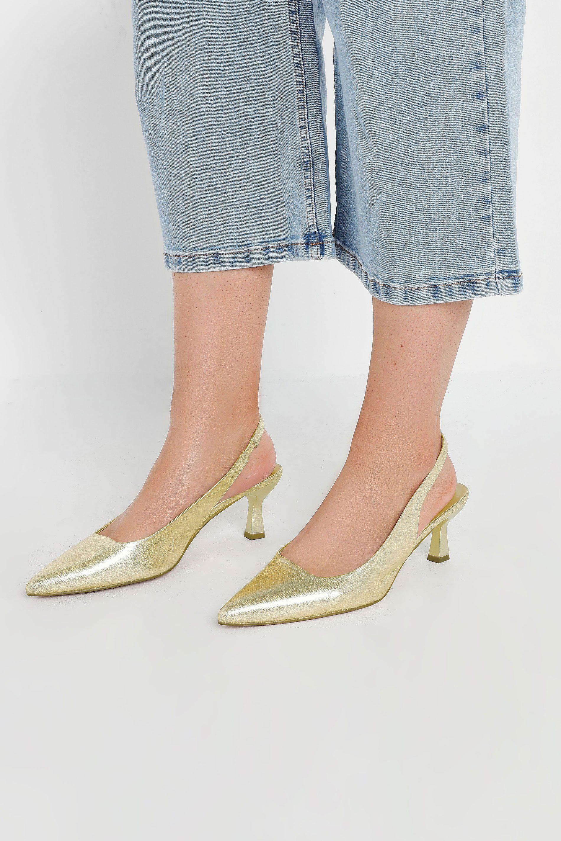 Slingback Kitten Heel Court Shoes by YOURS