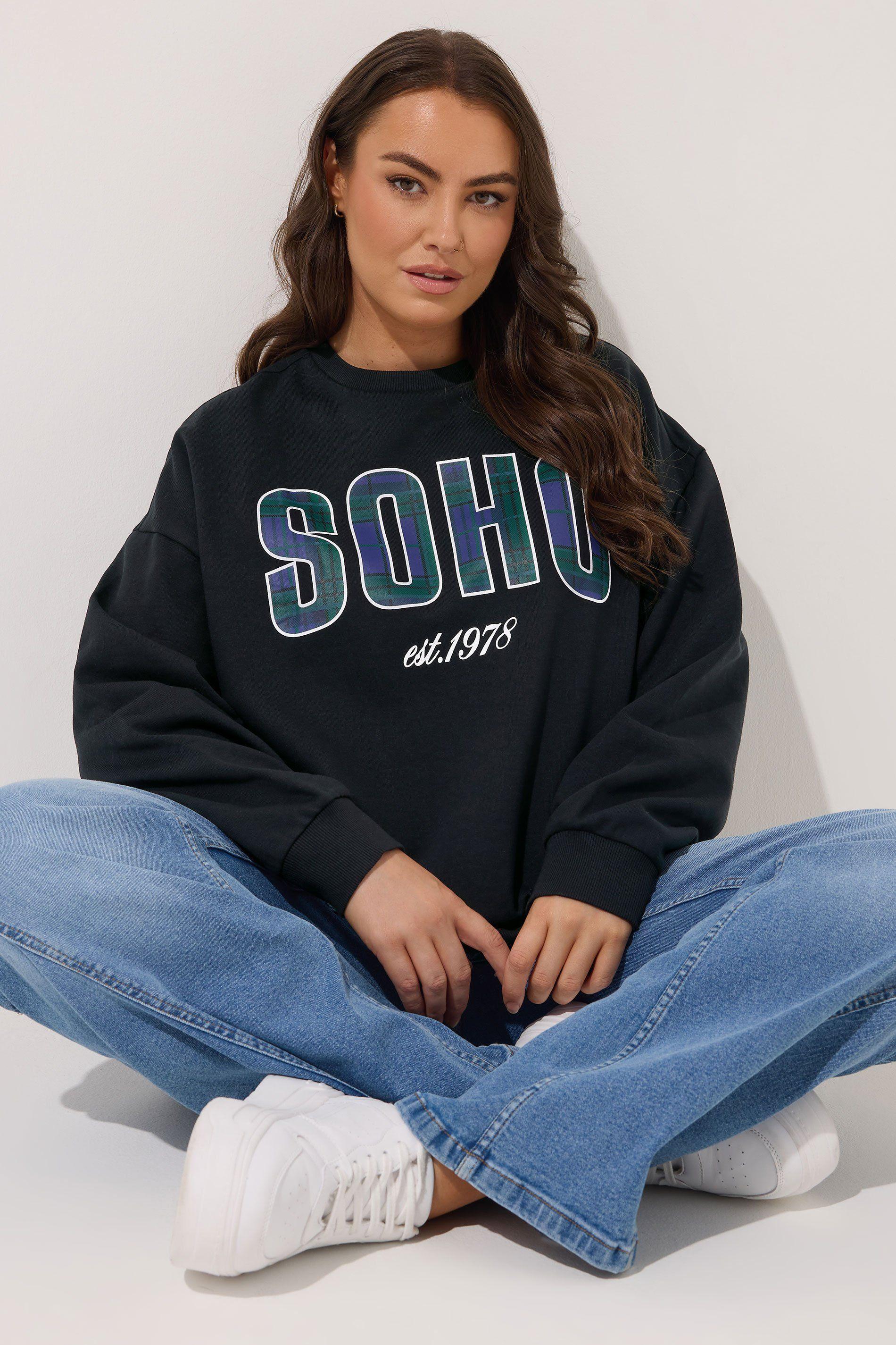 'Soho' Print Sweatshirt by YOURS