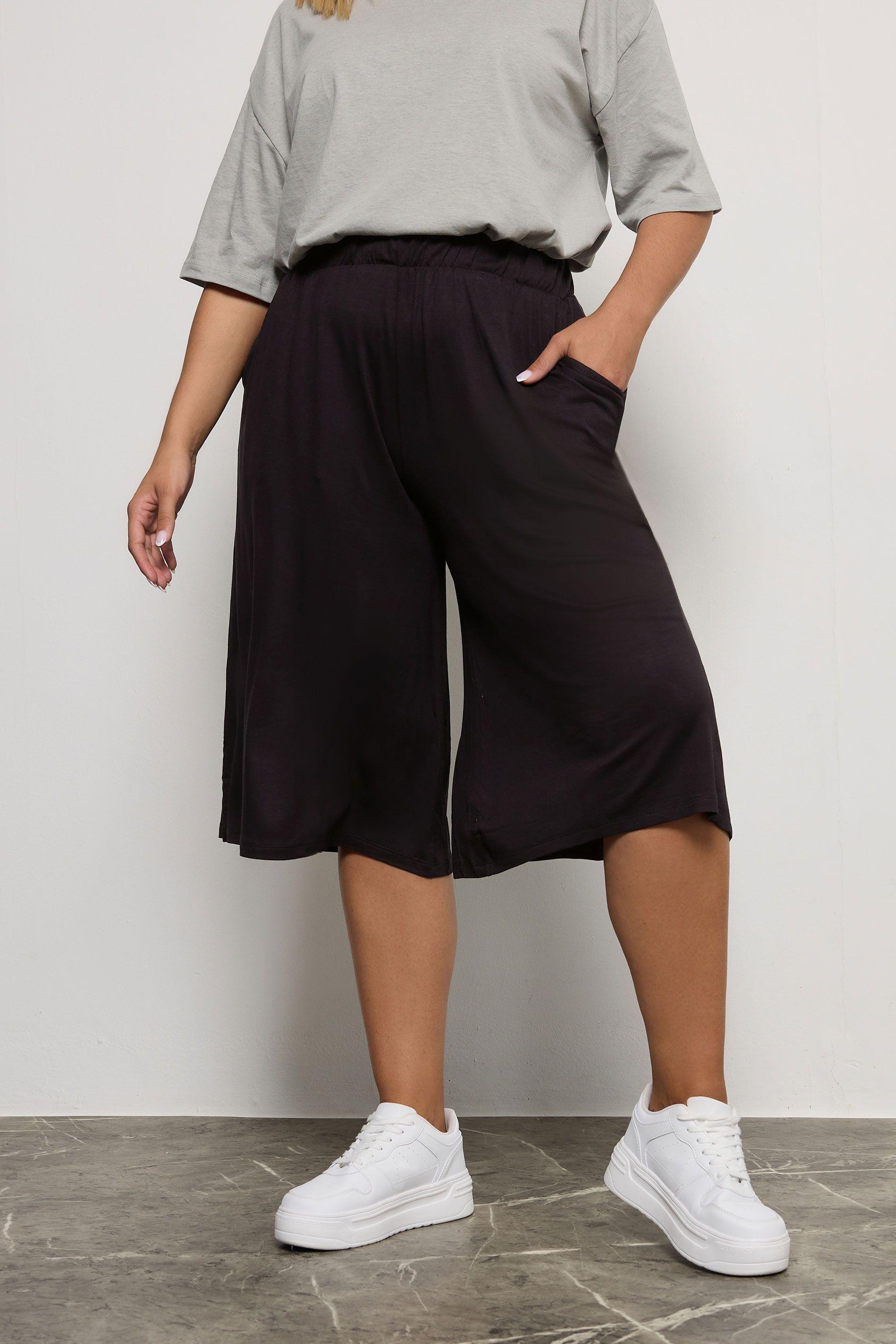 Stretch Jersey Culottes by YOURS