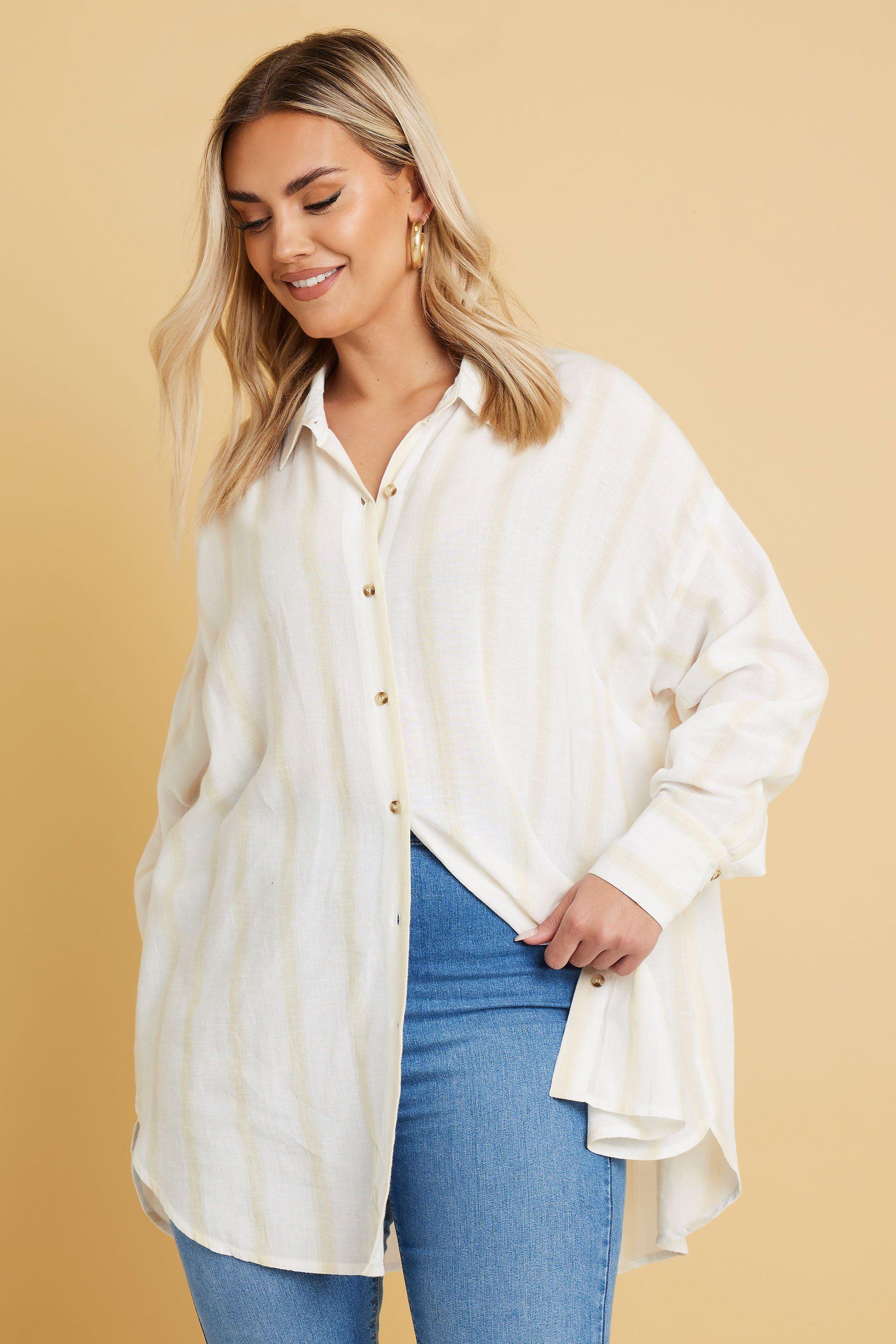 Stripe Linen Shirt by YOURS